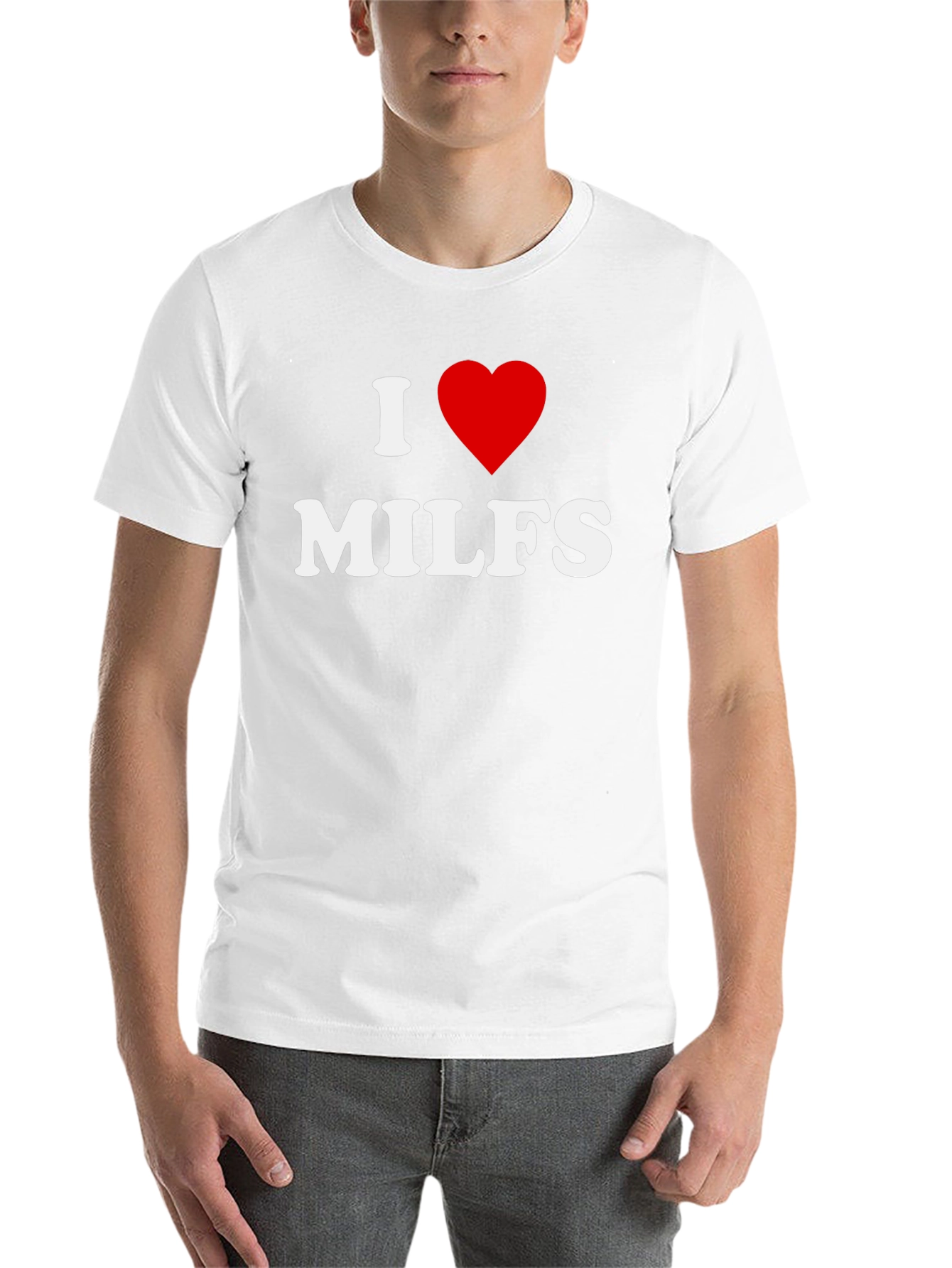 Black I Heart MILFS Graphic Tee - Black view 14