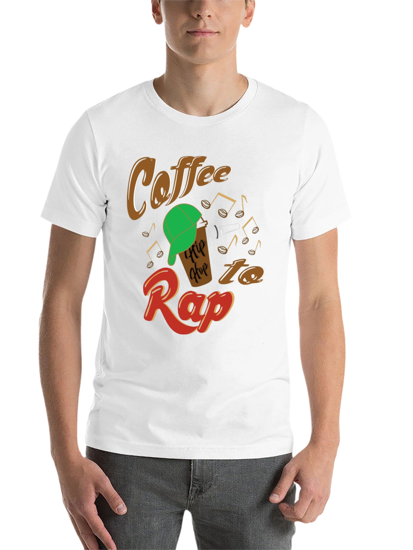 Black Coffee Hip Hop Rap Graphic T-Shirt view 14