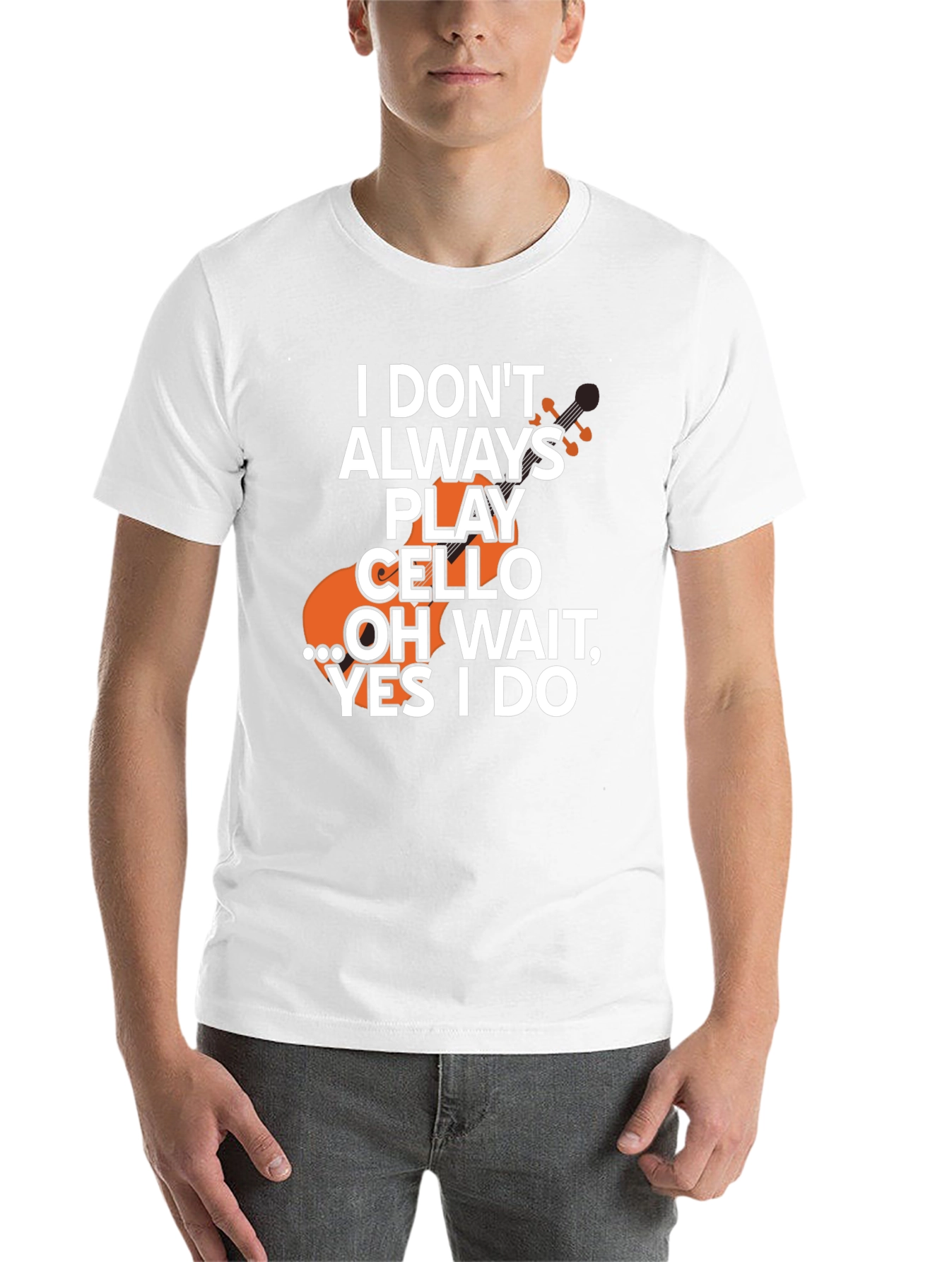 Black Cello Player T-Shirt - Funny Musician Tee view 14