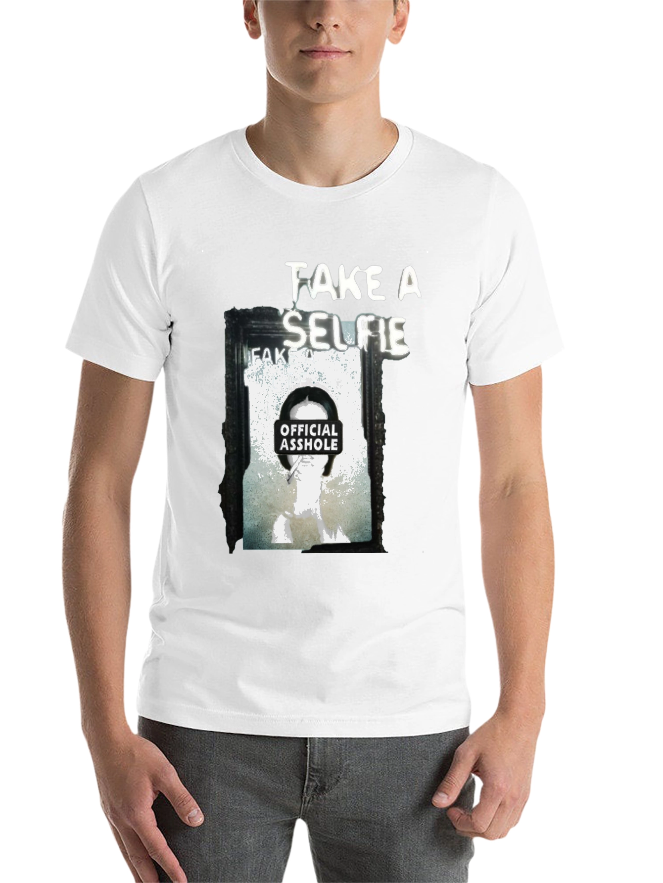 Black Take a Selfie Graphic T-Shirt view 14