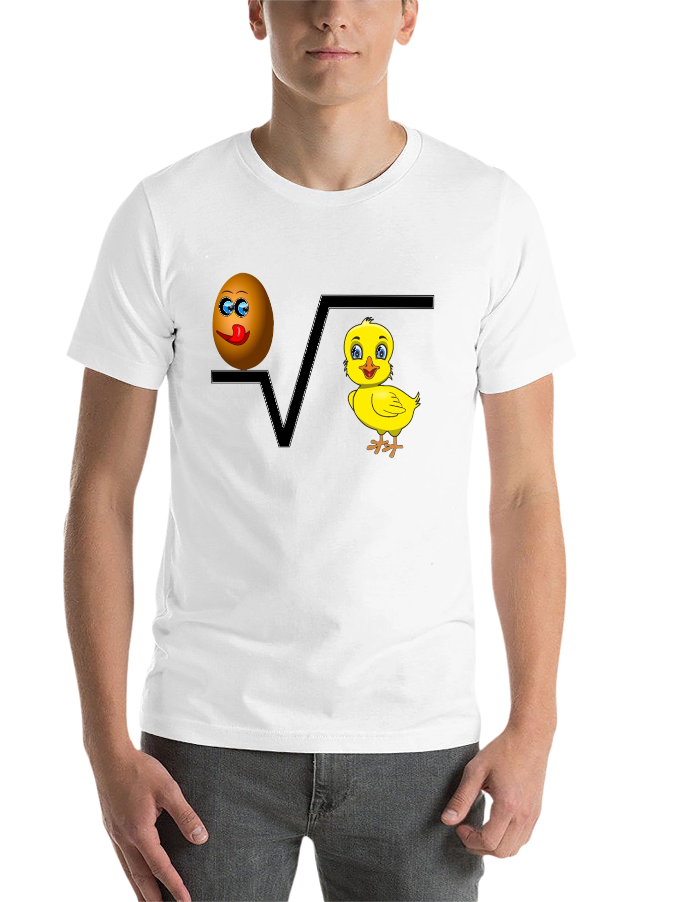Black Egg Plus Chick Equals Fun Tee view 14