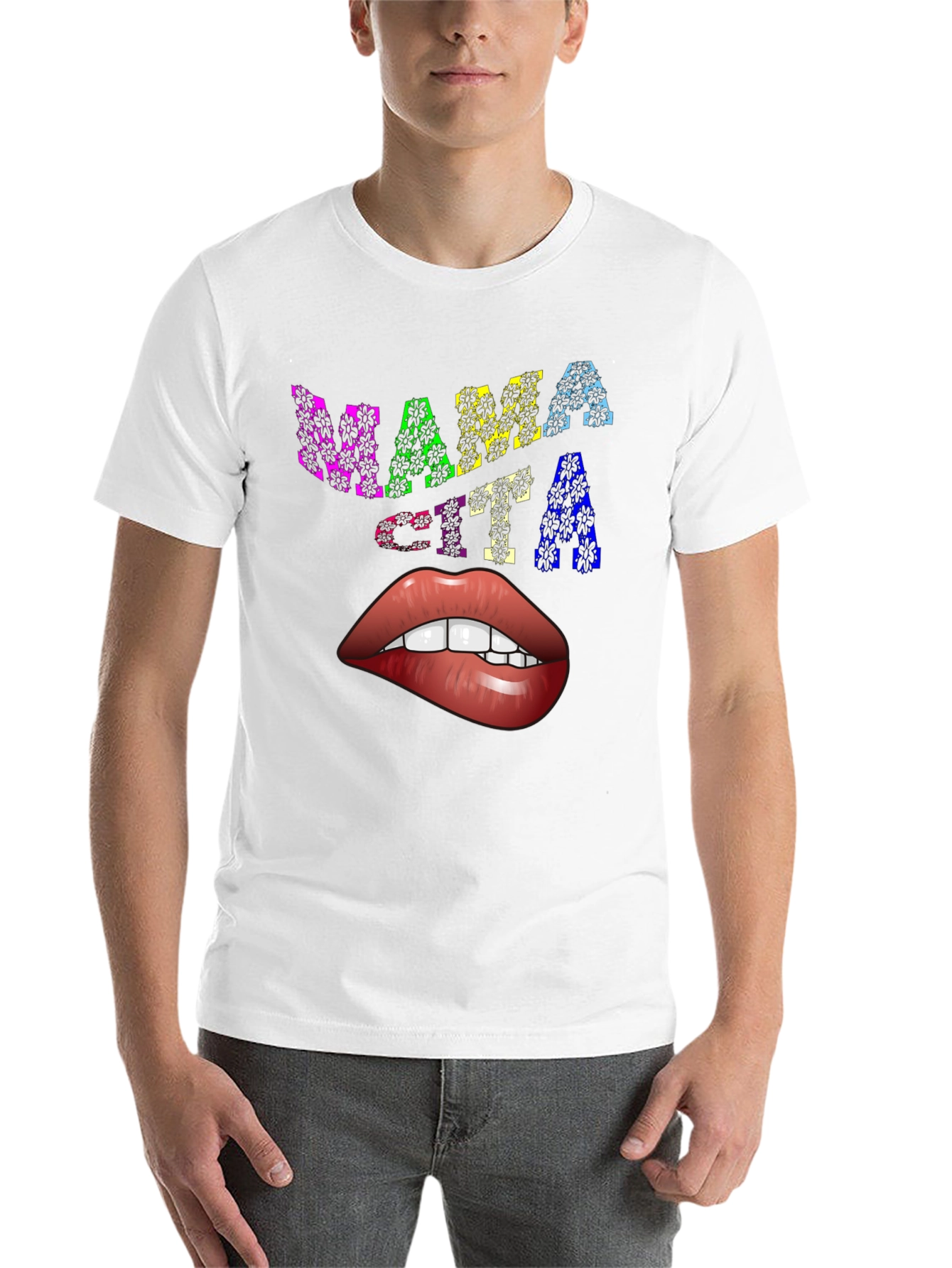 Black Mama Cita Lips Graphic Tee - Unique Design view 14