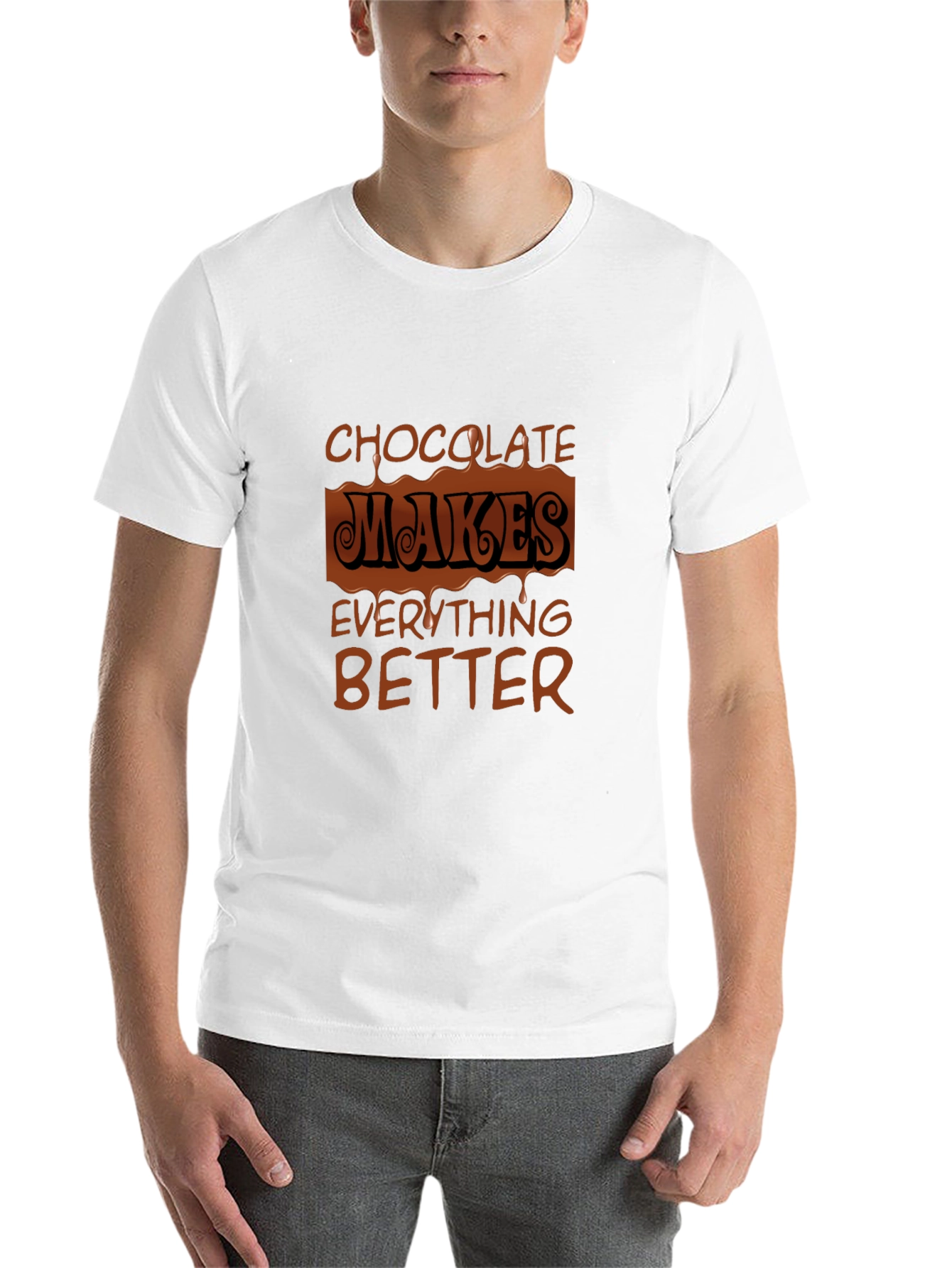 Black Chocolate Makes Everything Better Graphic Tee view 14