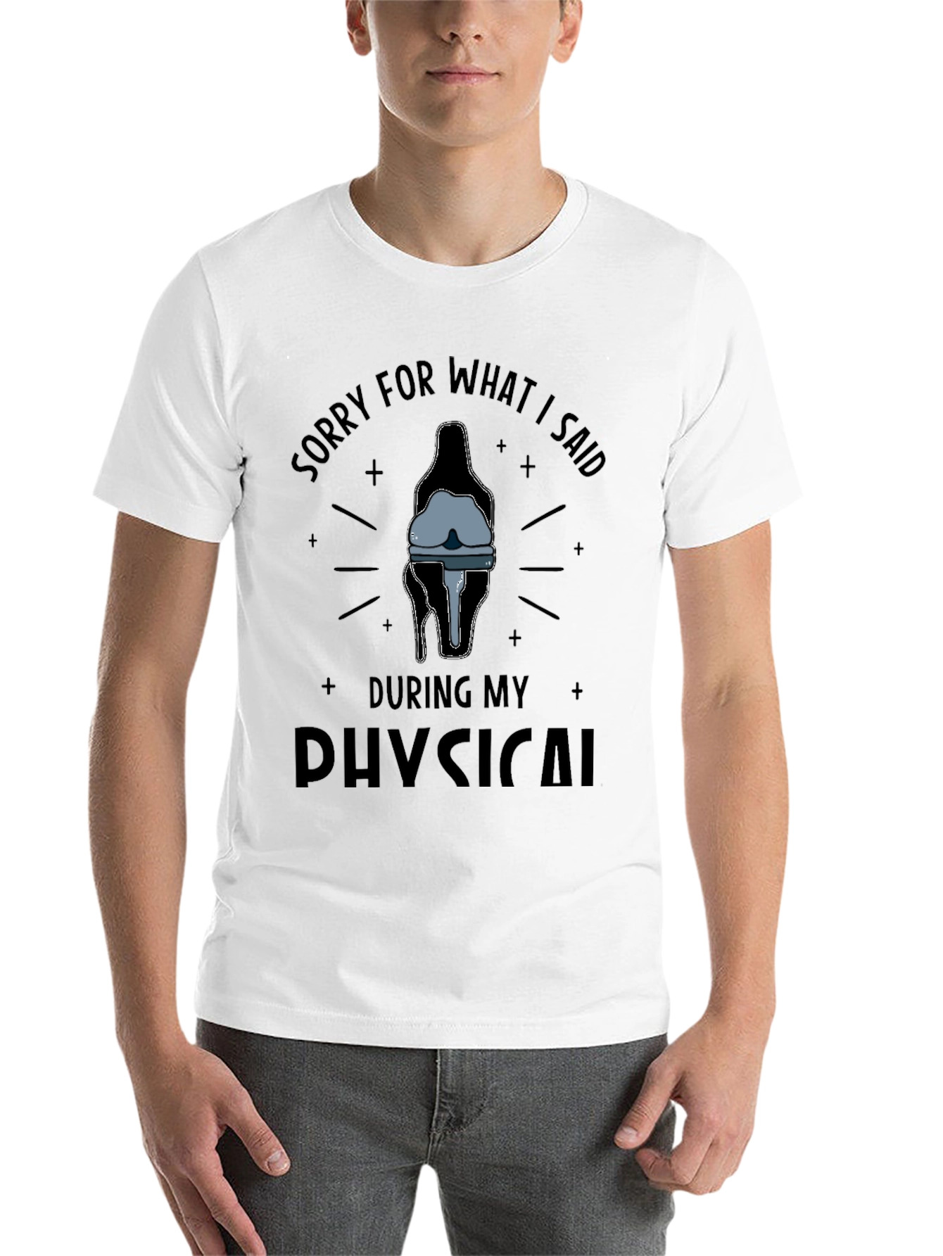 Black Funny Physical Therapy T-Shirt - Sorry for What I Said view 14