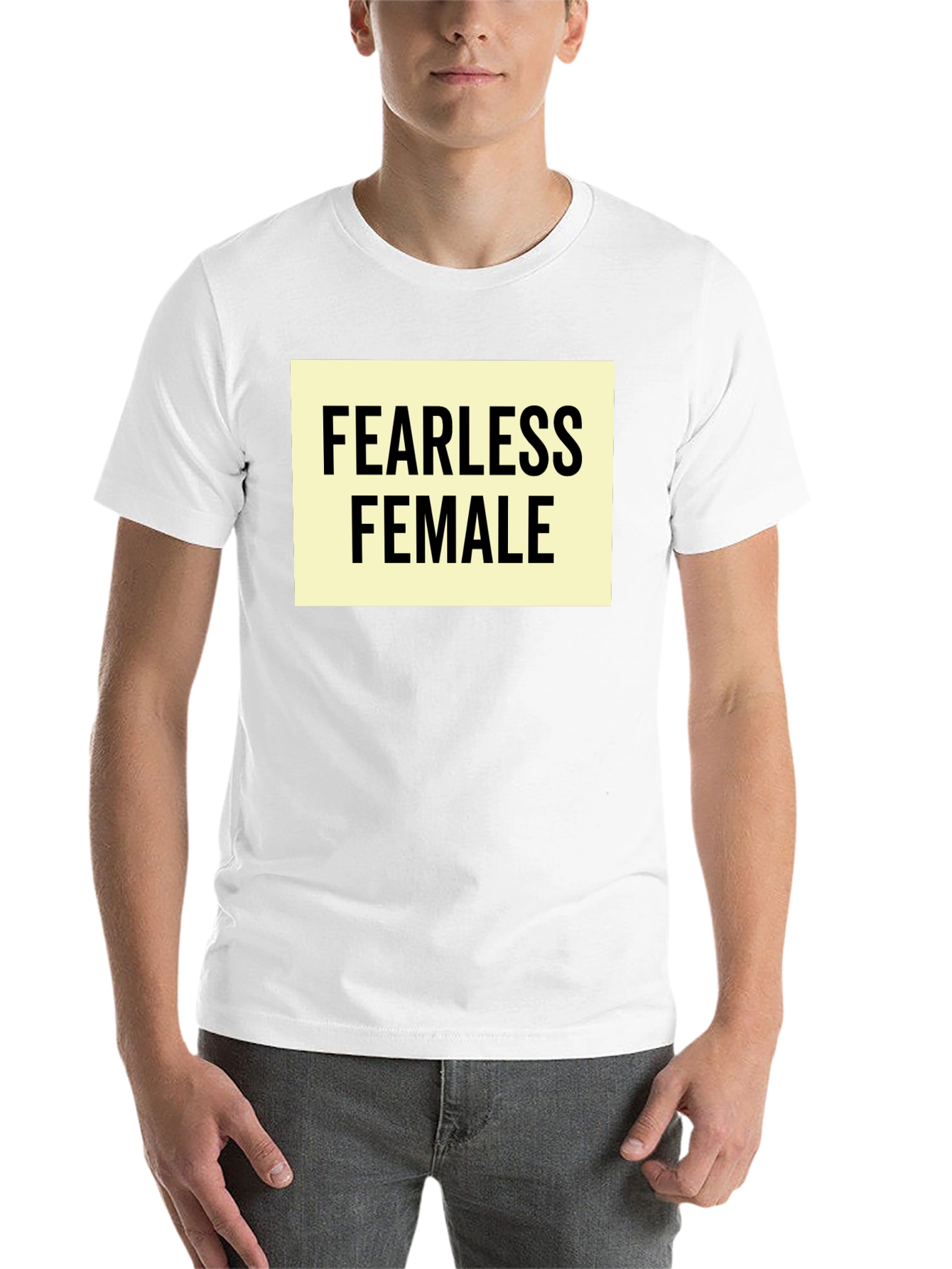 Black Fearless Female Graphic Tee - Empowering Women's Shirt view 14