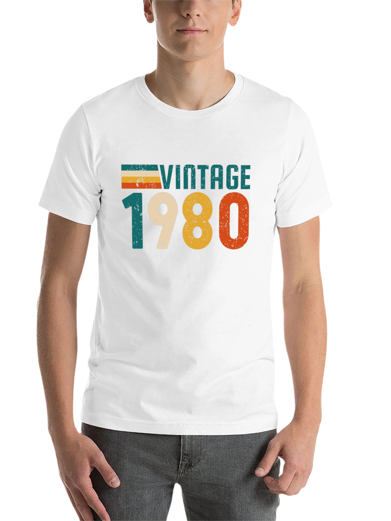 Black Vintage 1980 T-Shirt Retro Style view 14