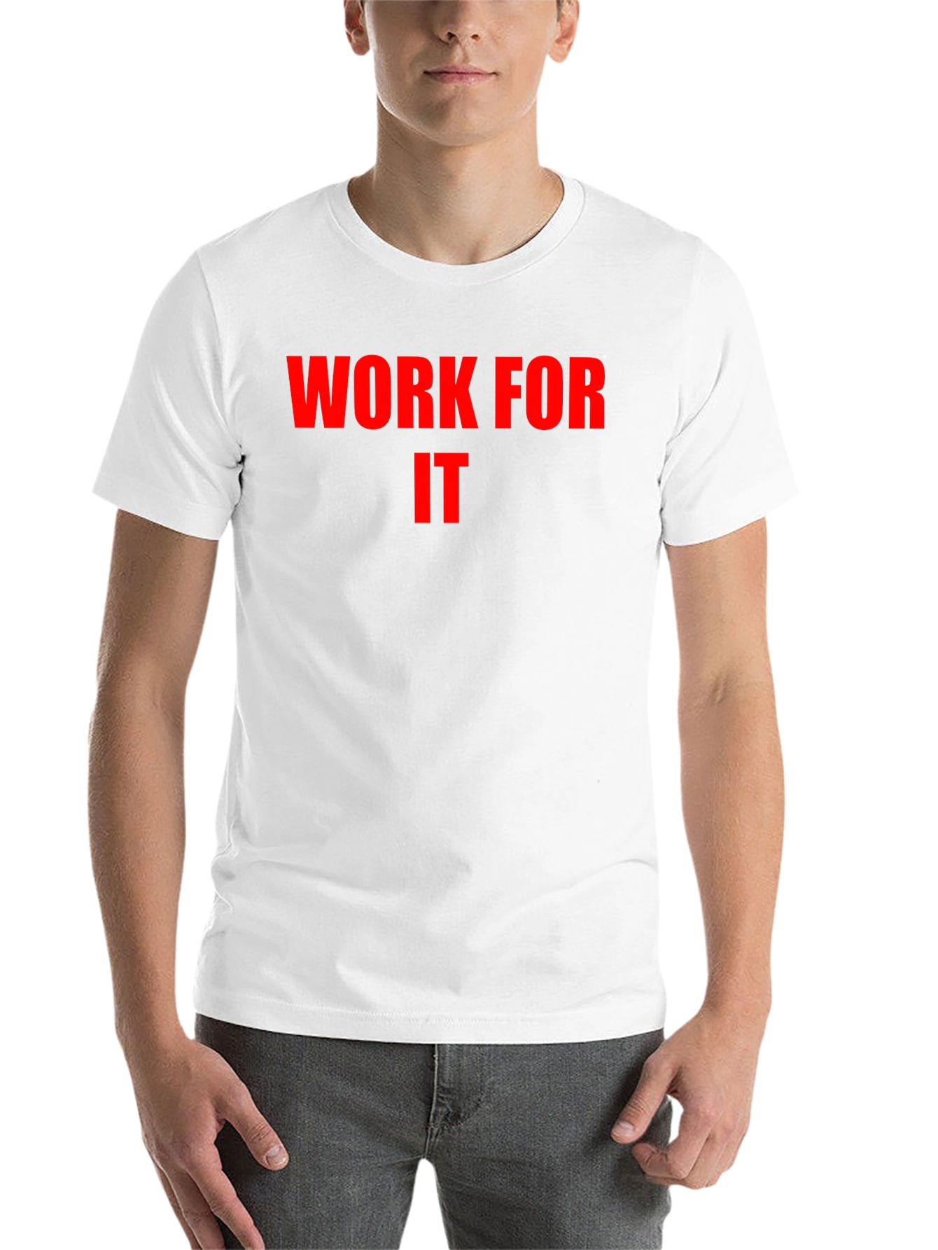 Black Work For It Graphic Tee - Motivational Shirt view 14