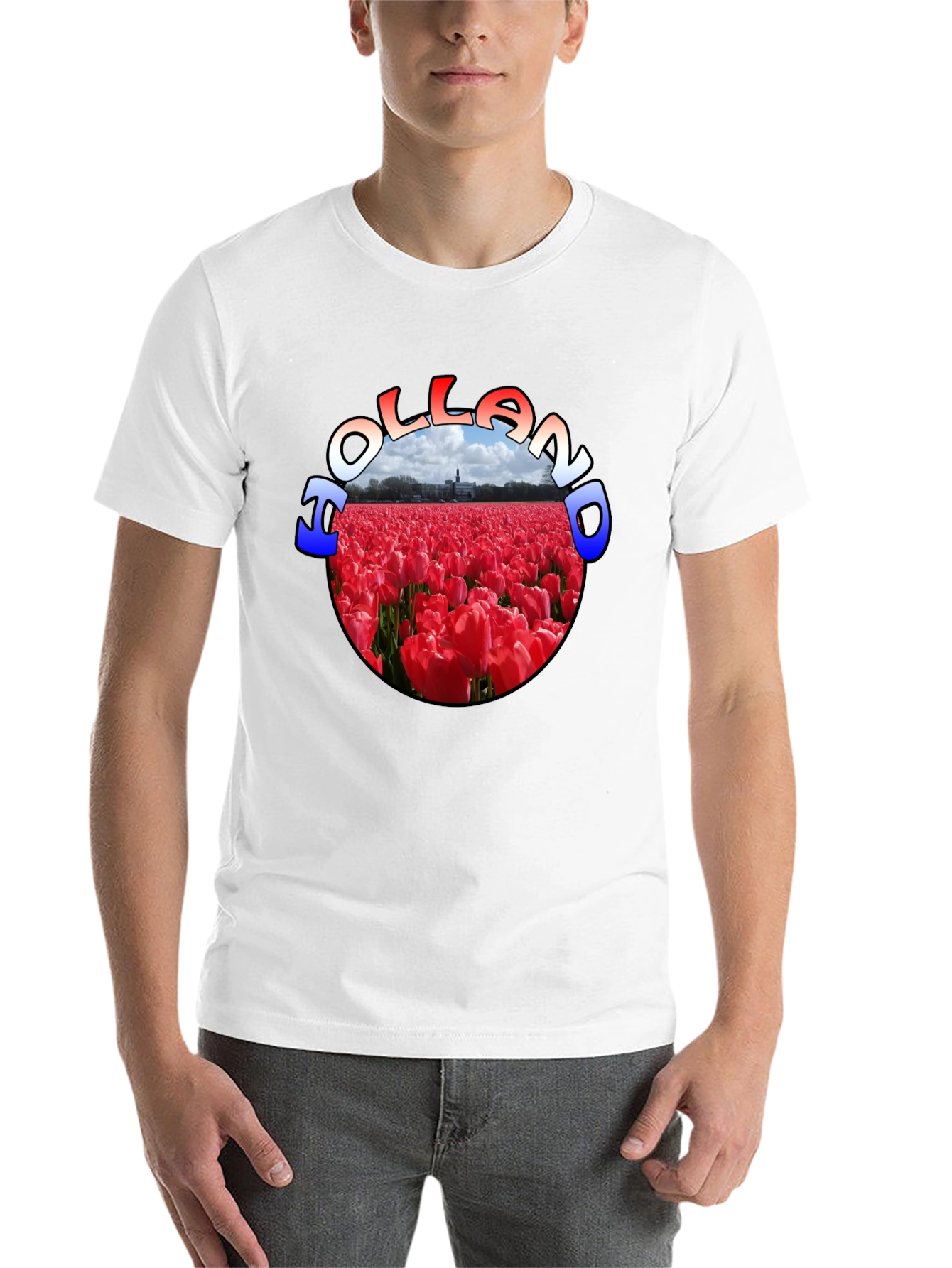 Holland Tulip Field Graphic T-Shirt - 14