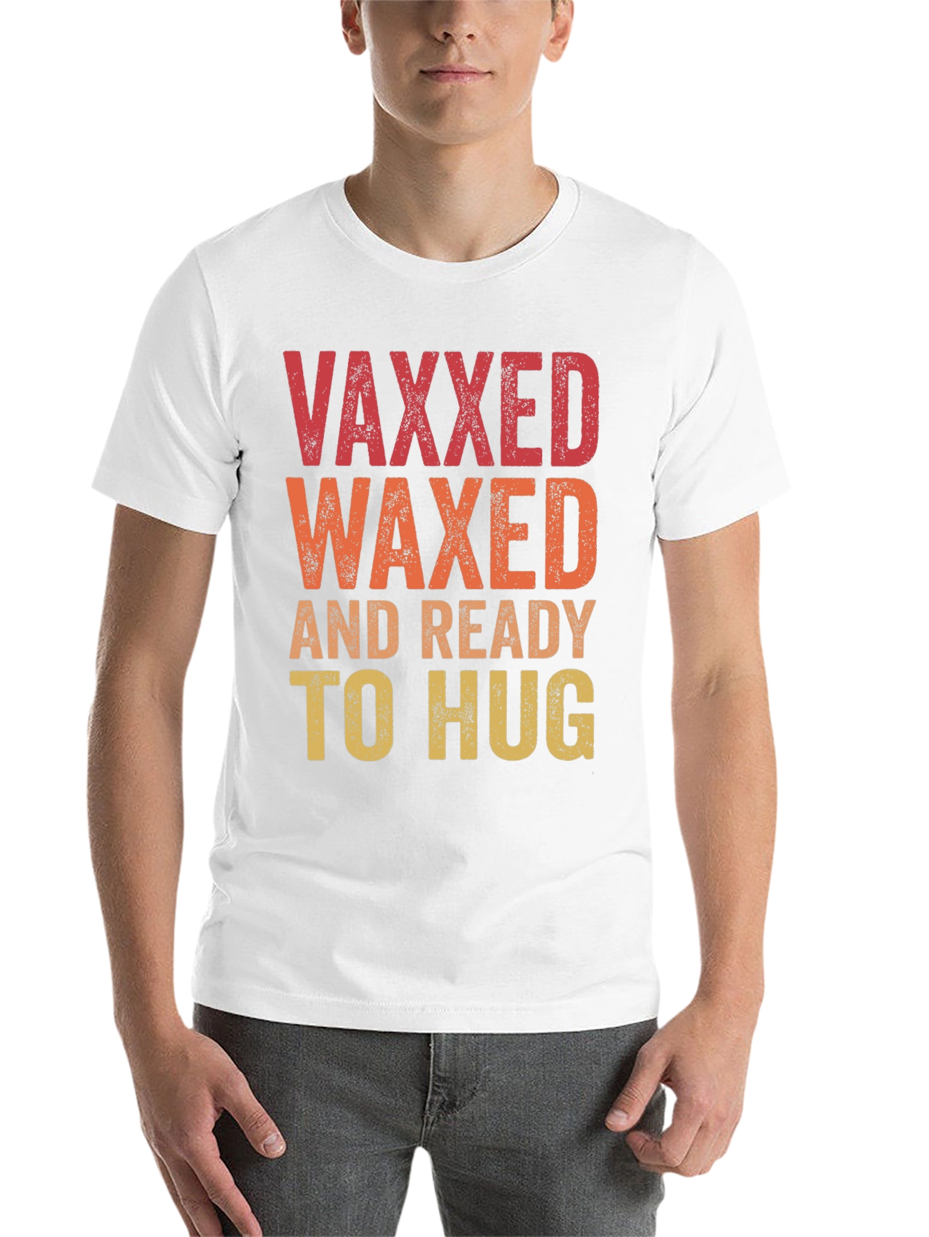 Black Vaxxed Waxed Ready to Hug T-Shirt view 14