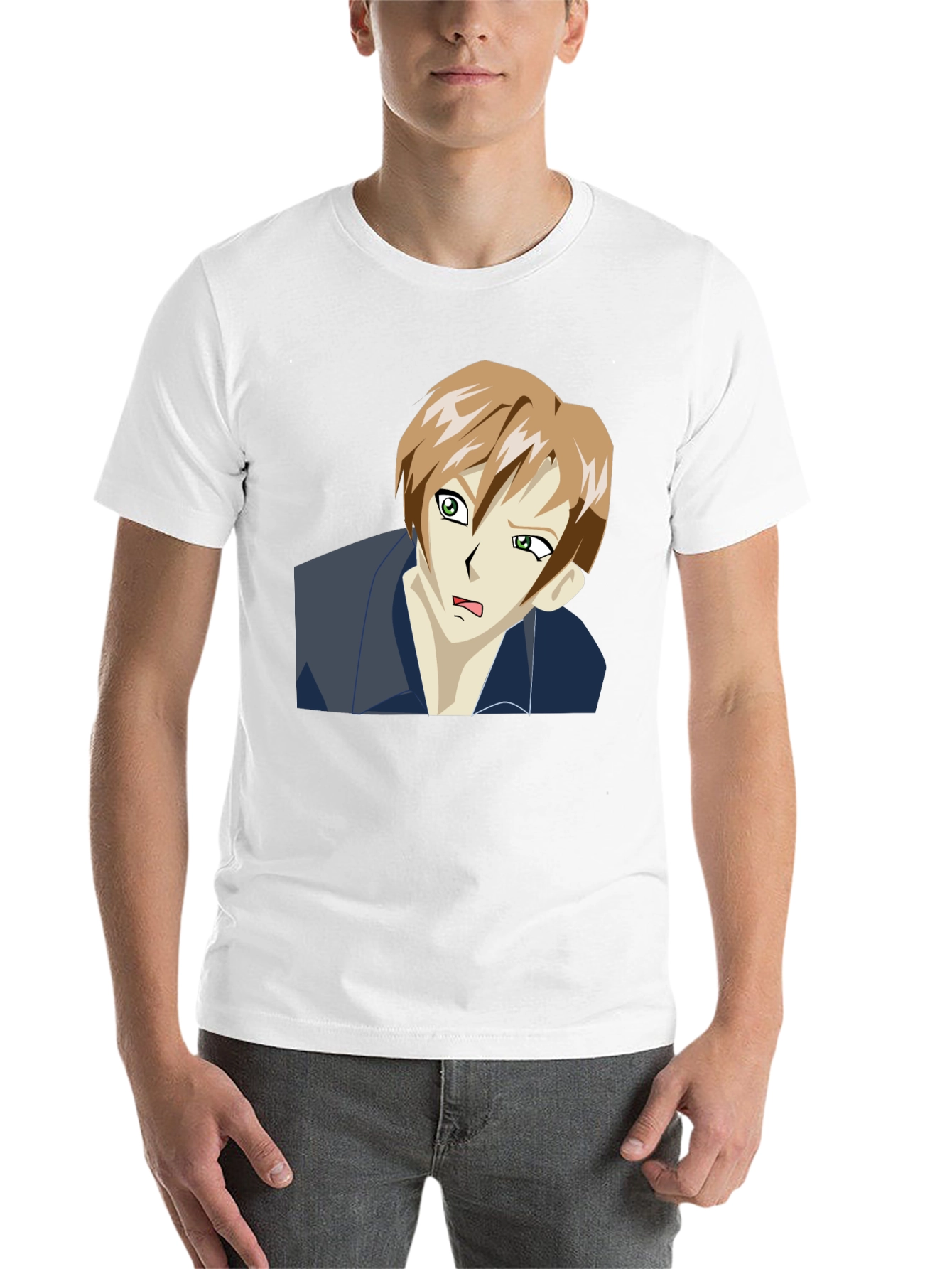 Black Anime Character T-Shirt - Classic Black Tee view 14