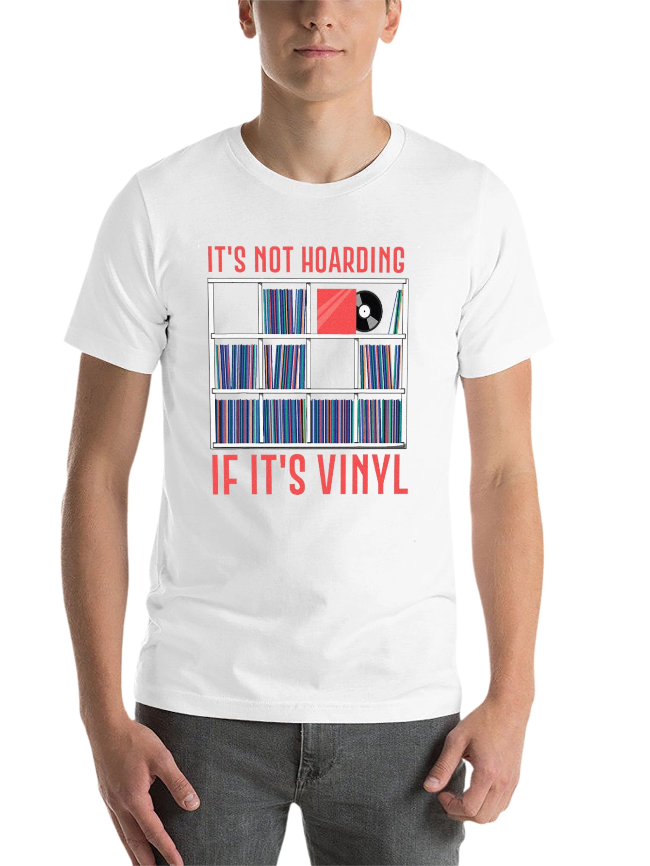 Black Vinyl Record Collector T-Shirt - It's Not Hoarding view 14