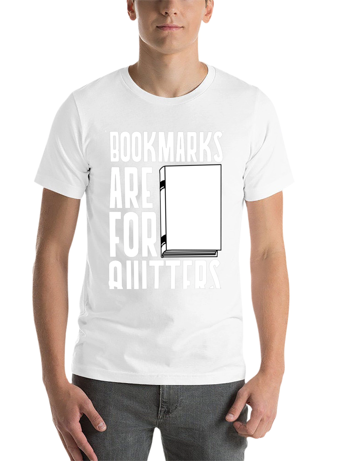 Black Bookmarks are for Quitters Graphic Tee view 14