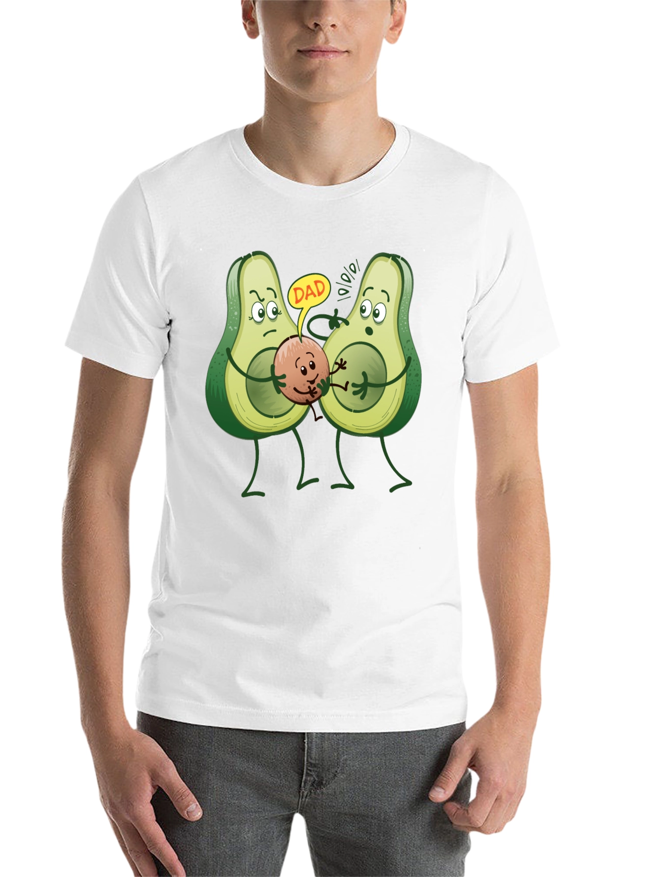 Black Avocado Dad T-Shirt - Humorous Graphic Tee view 14