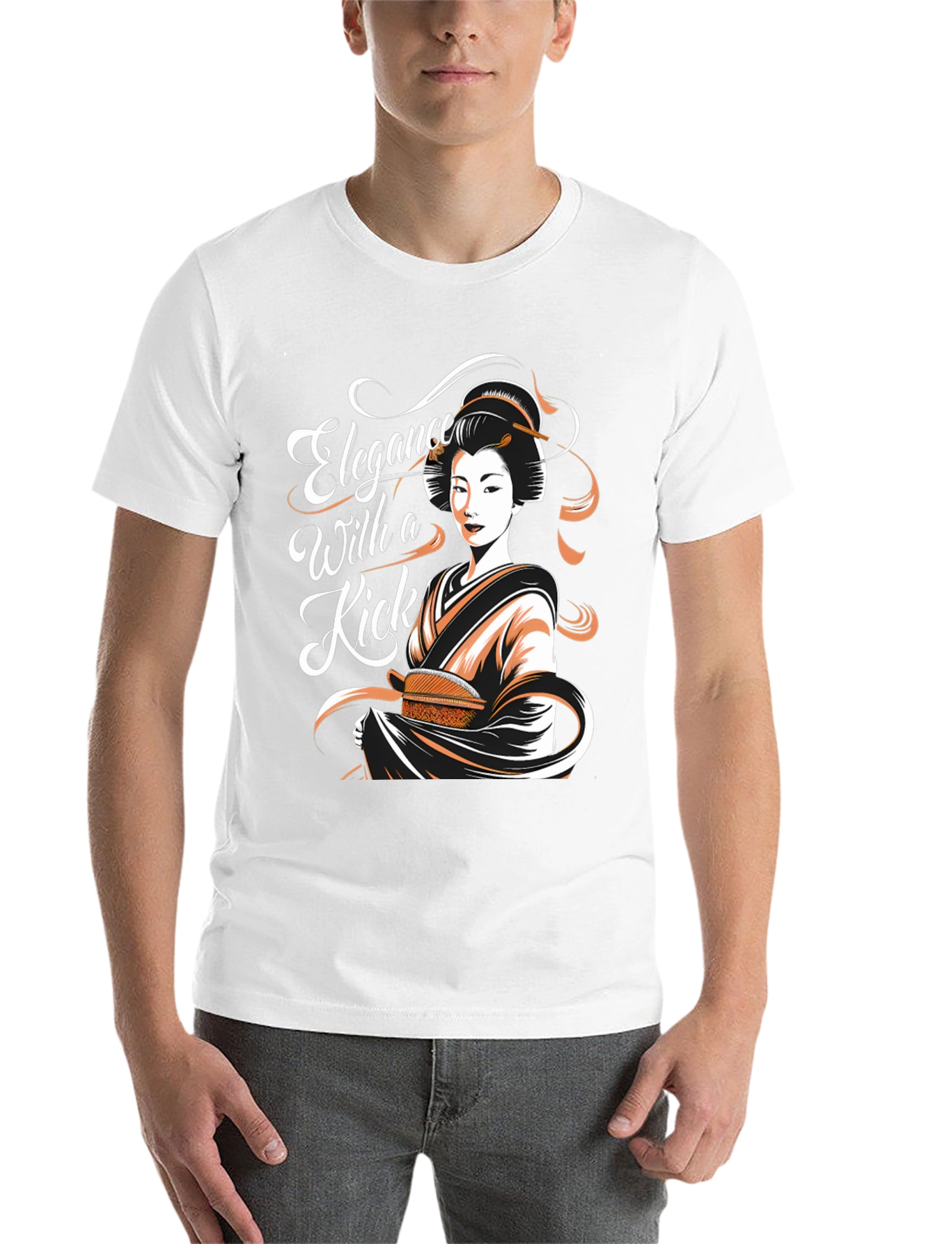 Black Elegance With a Kick Graphic Tee view 14