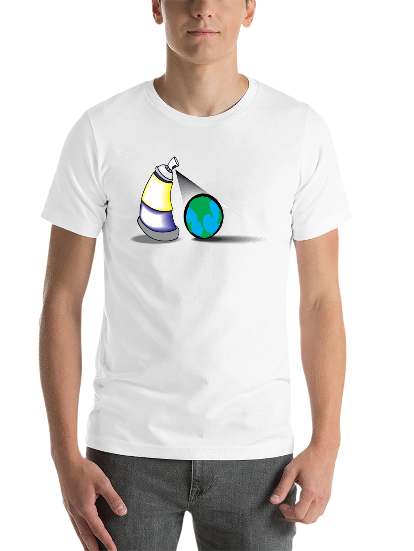 Spray Paint Earth T-Shirt - 14