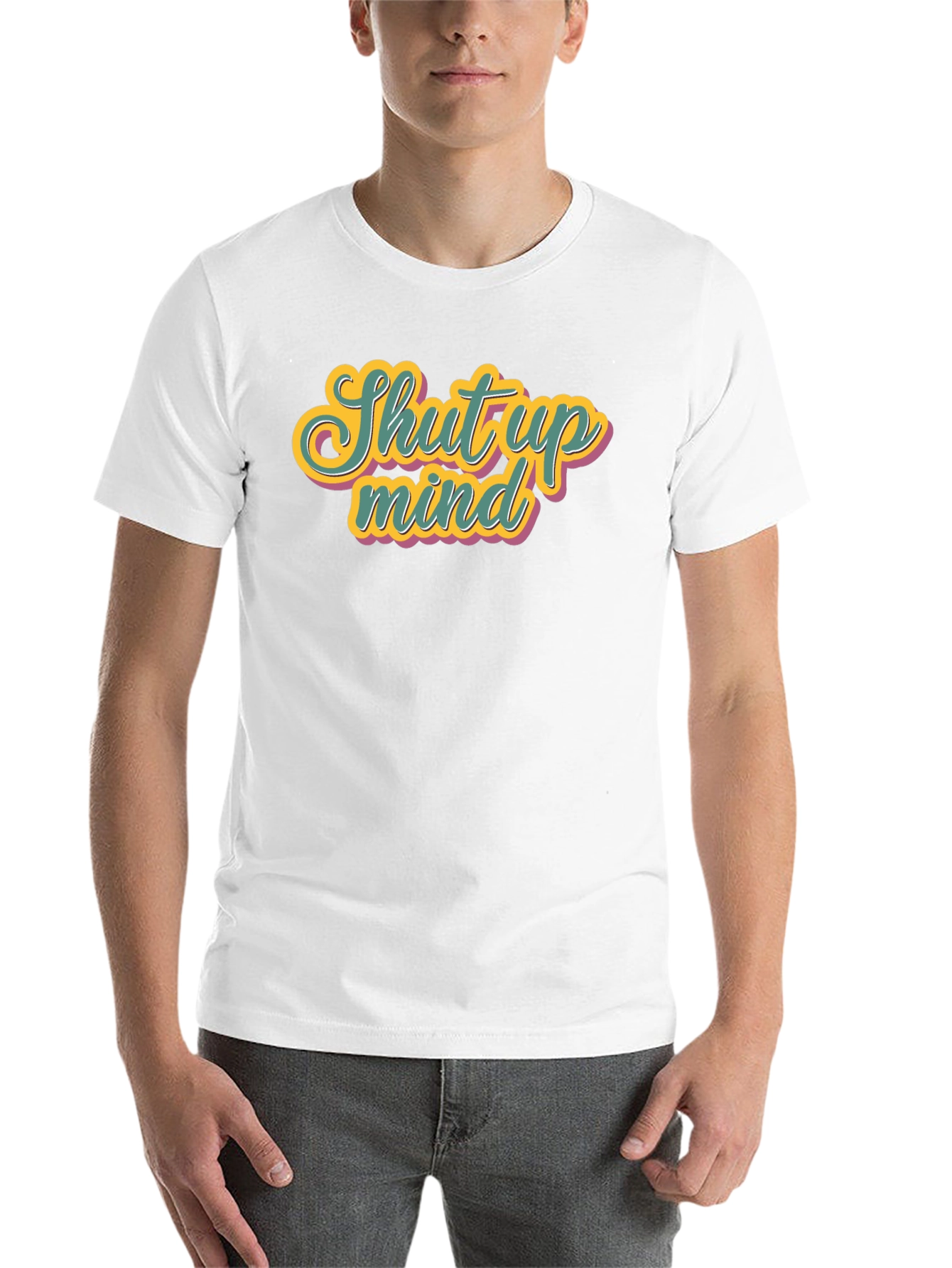 Black Shut Up Mind Graphic Tee view 14
