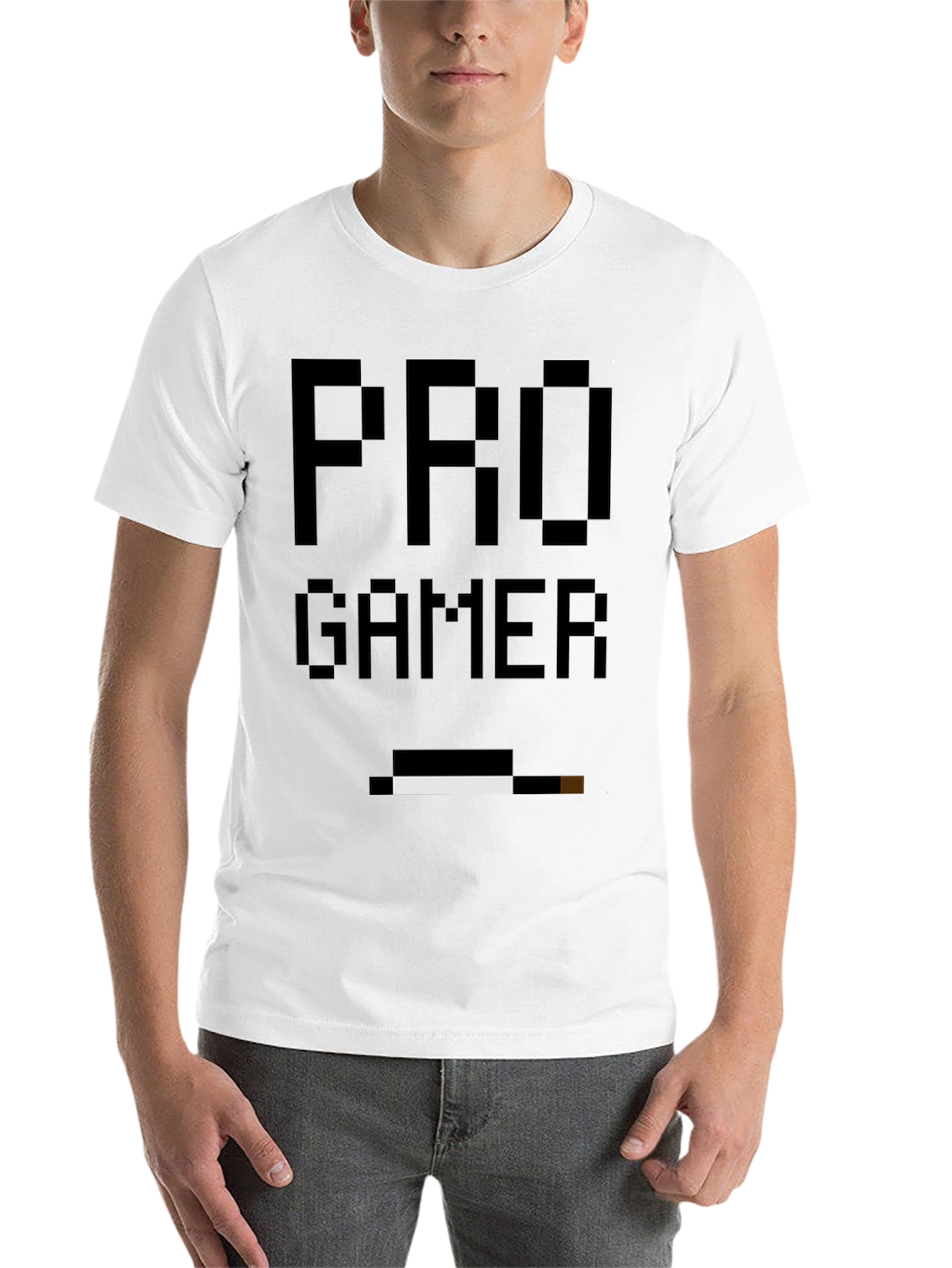 Black Pro Gamer Pixel Art Black T-Shirt view 14