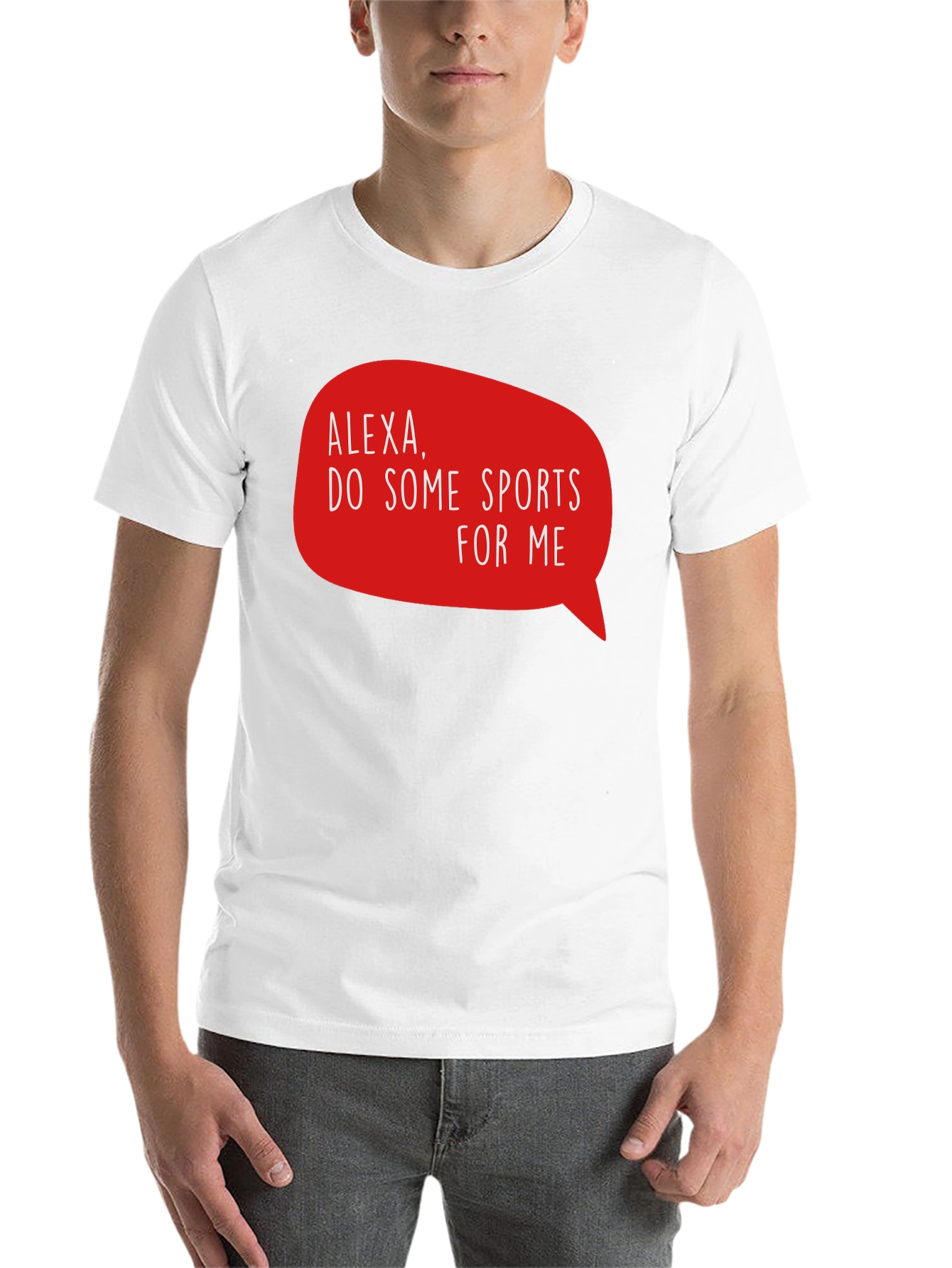 Black Alexa Do Some Sports T-Shirt - Funny Graphic Tee view 14