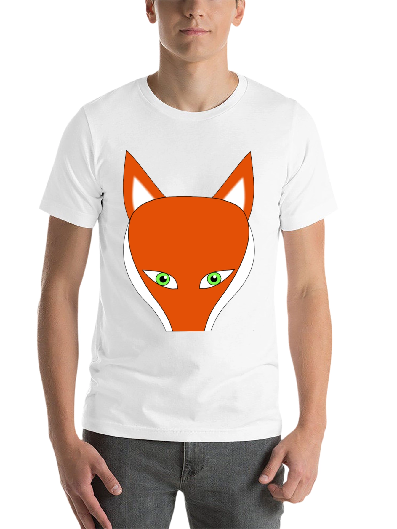 Black Fox Graphic Tee - Black Cotton Blend Shirt view 14