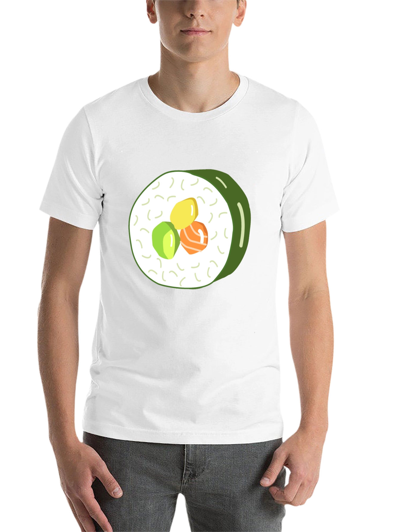 Black Sushi Roll Graphic Tee - Casual Comfort view 14