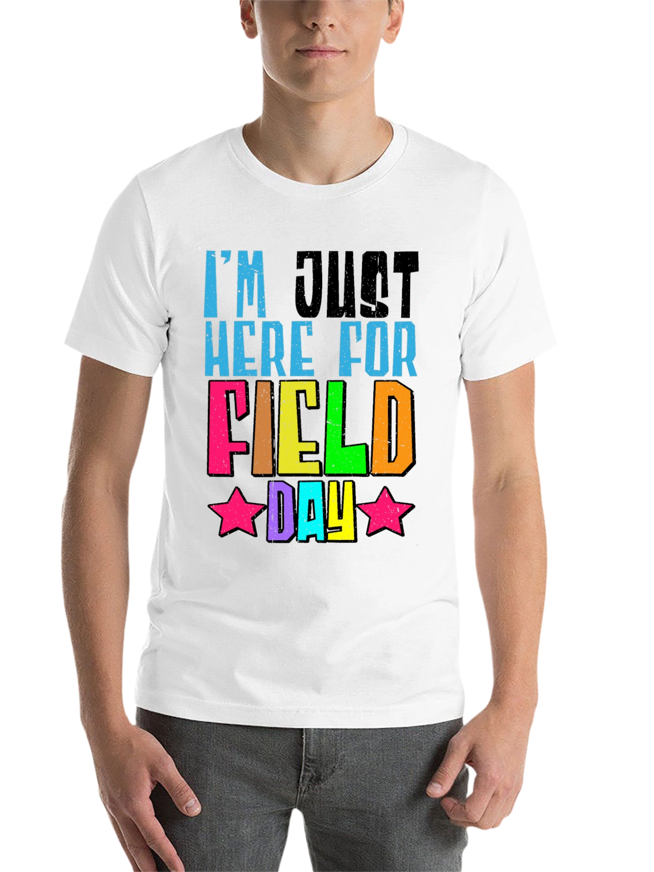 Black I'm Just Here for Field Day T-Shirt view 14