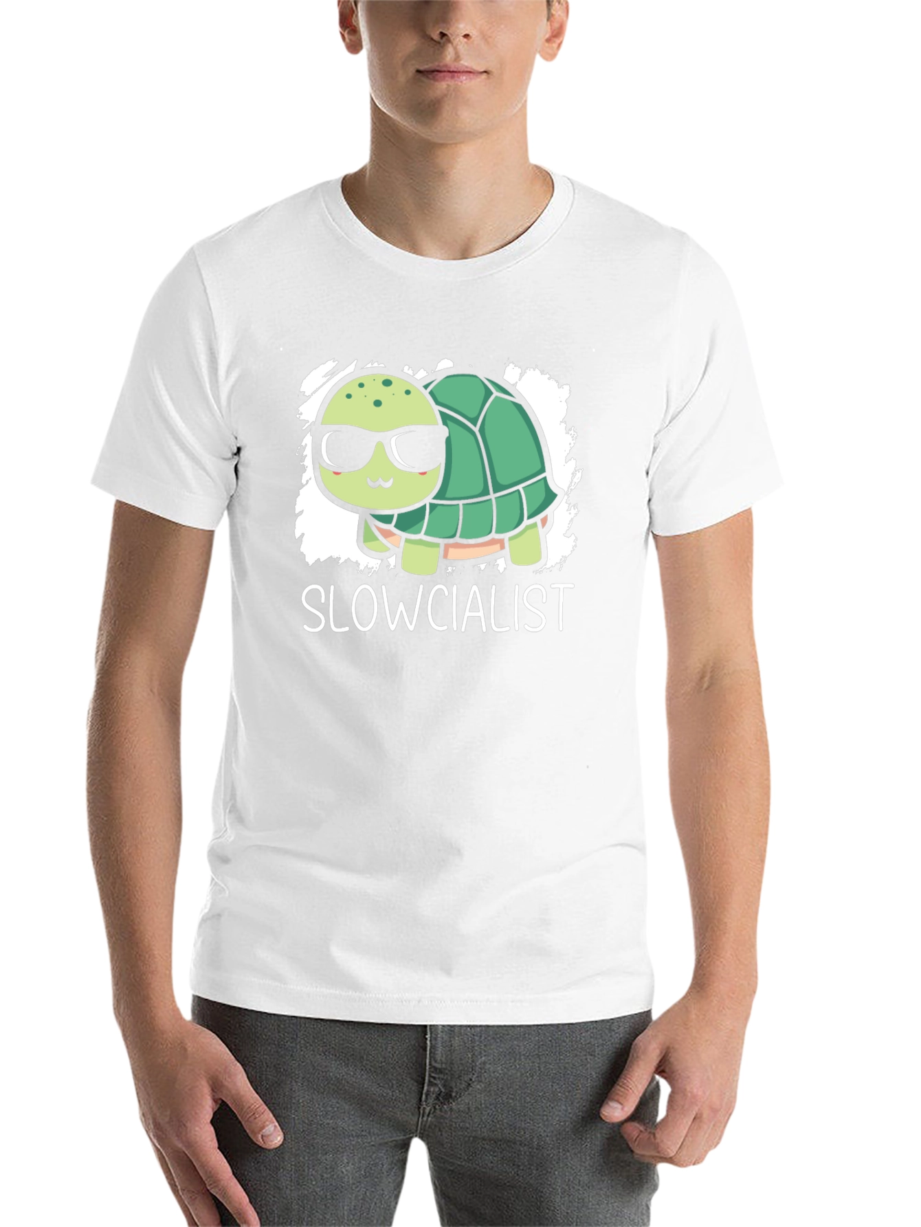 Black Slowcialist Turtle Graphic T-Shirt view 14