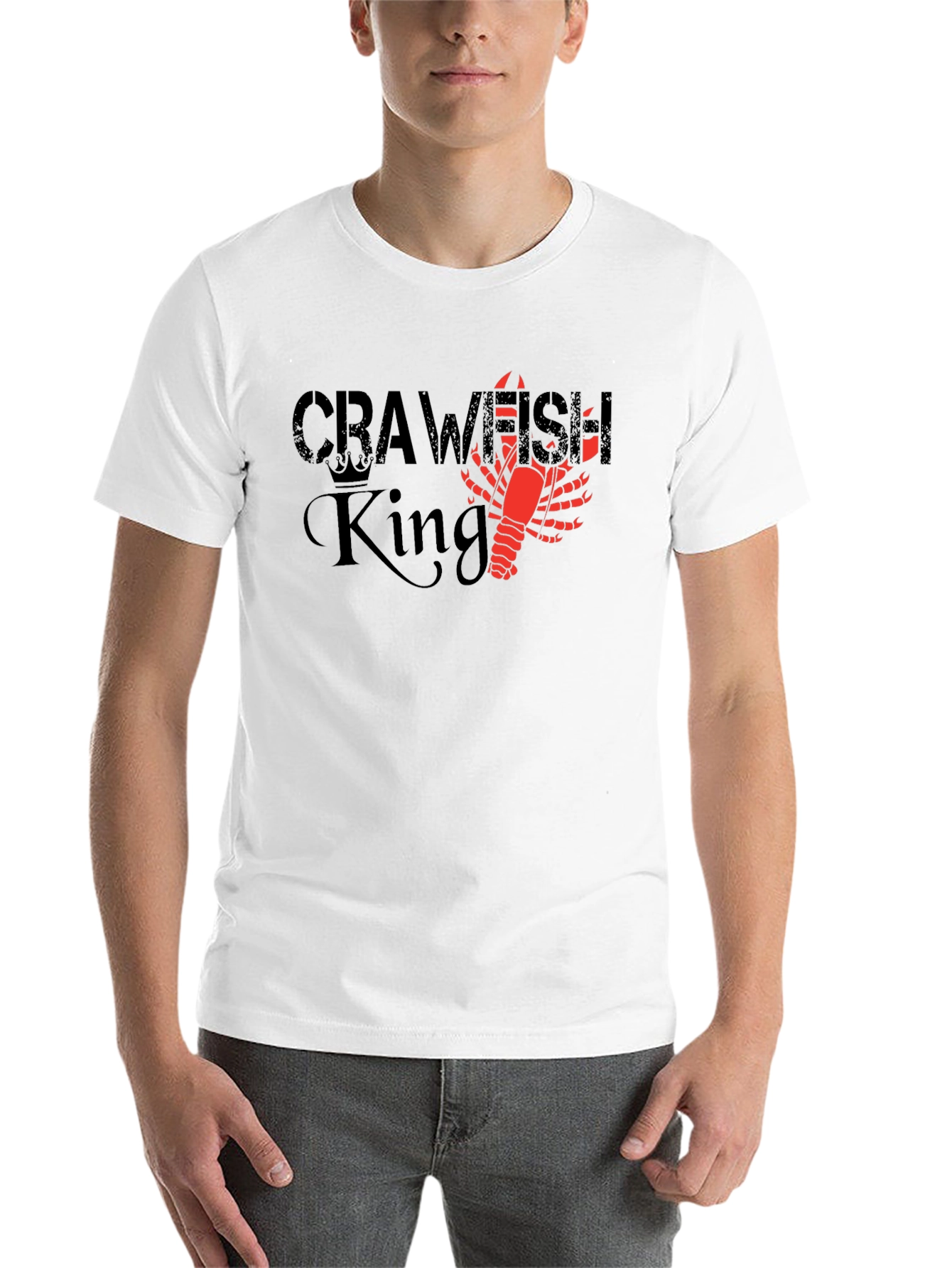 Black Crawfish King Graphic Tee - Louisiana Pride view 14