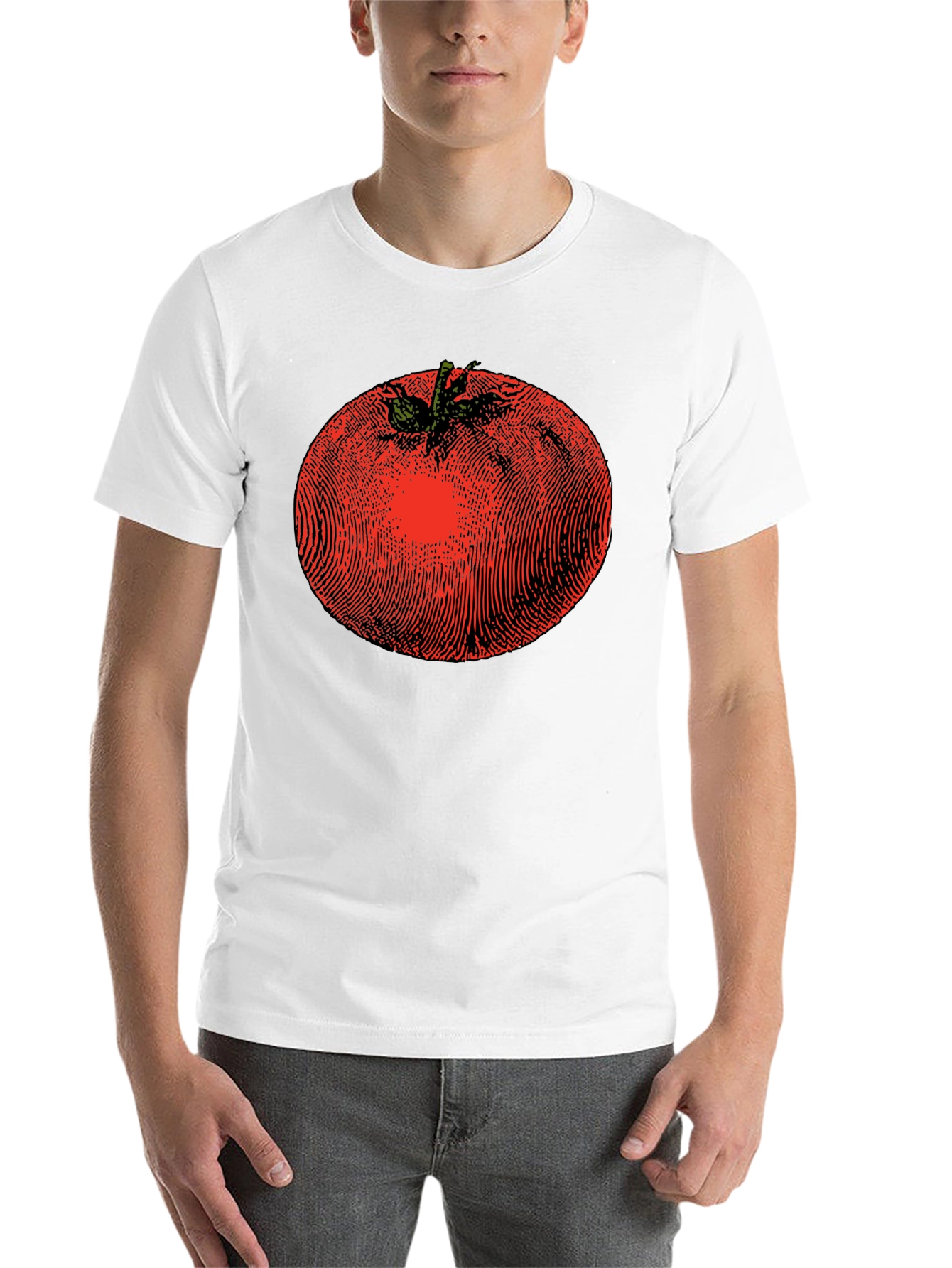 Black Tomato Graphic Print Black T-Shirt view 14