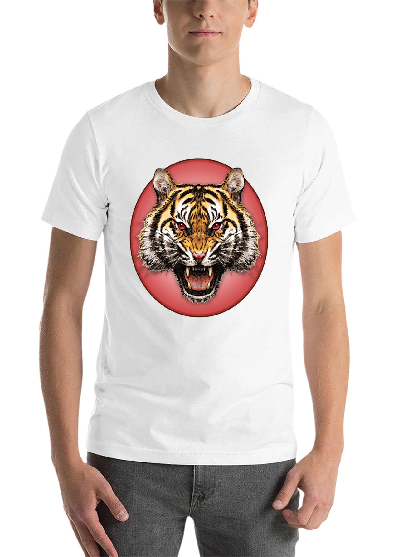 Black Tiger Graphic Tee - Bold Animal Print Shirt view 14