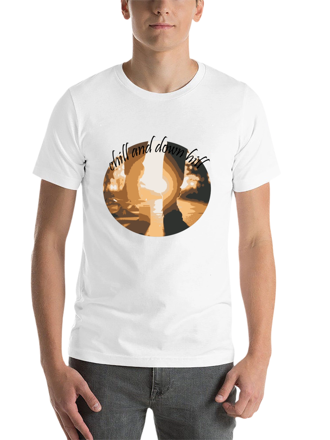 Black Chill and Down Hill Graphic Tee - Casual Comfort view 14