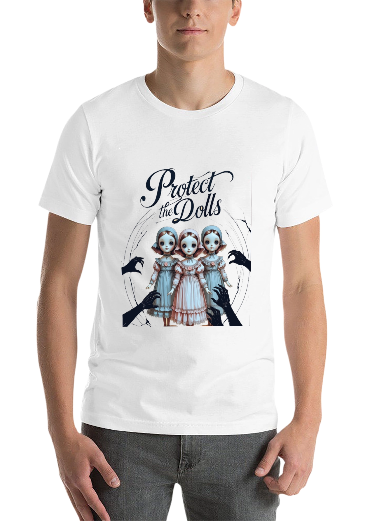Black Protect the Dolls Graphic Tee view 14