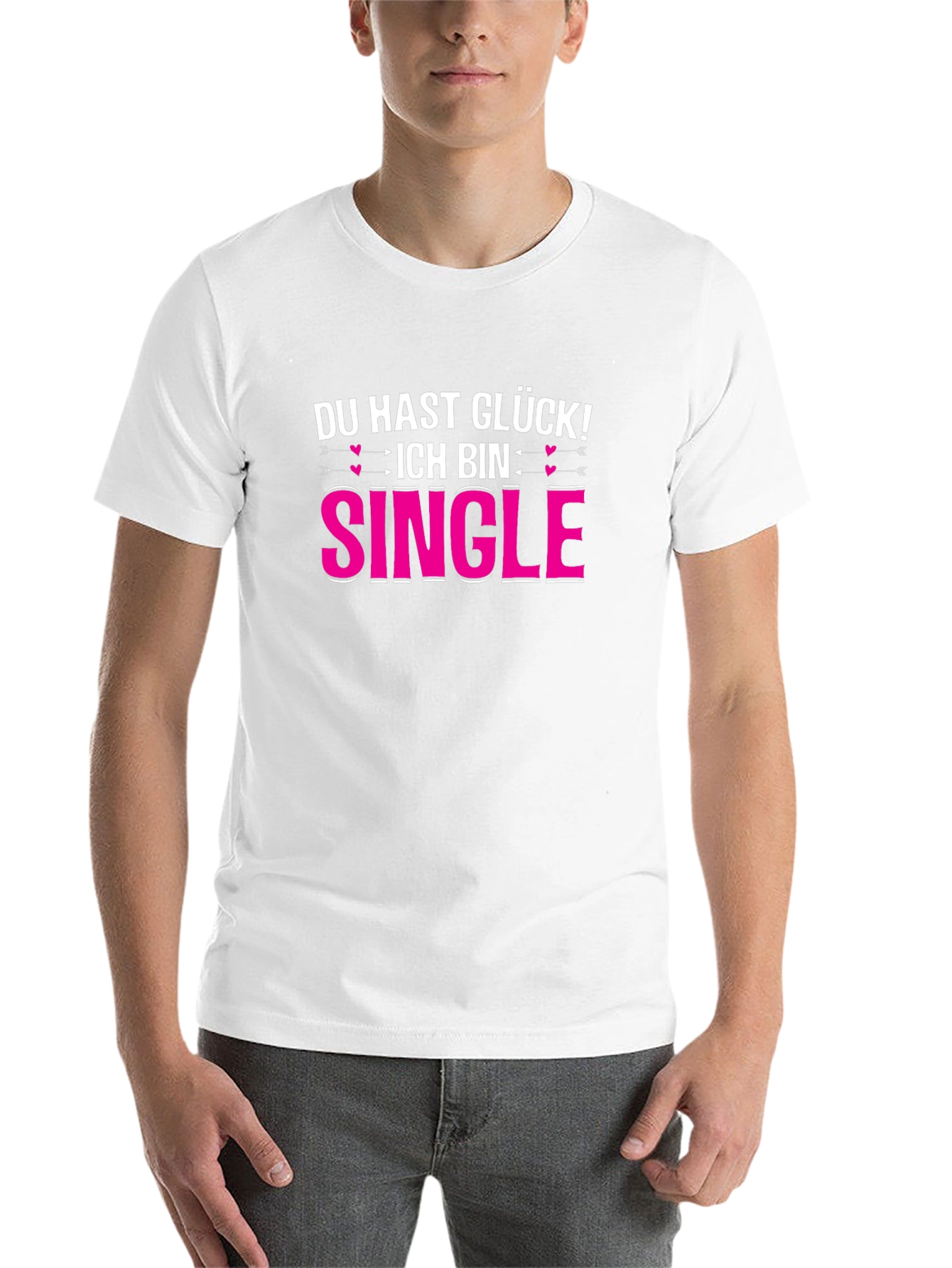 Black Funny Single T-Shirt - German Saying view 14