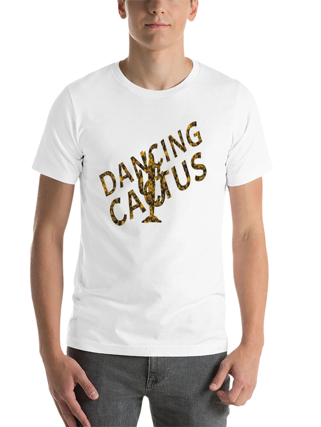 Black Dancing Cactus Graphic Tee - Unique Design view 14