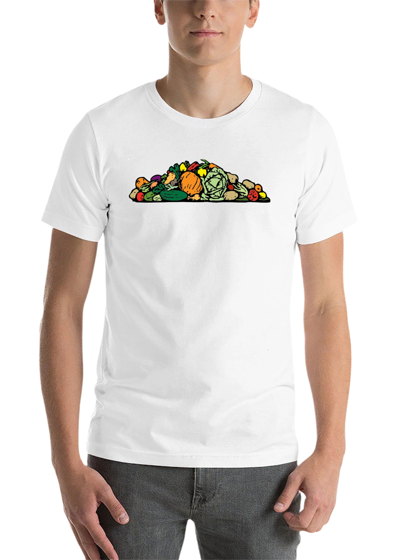 Vegetable Pile Graphic T-Shirt - 14