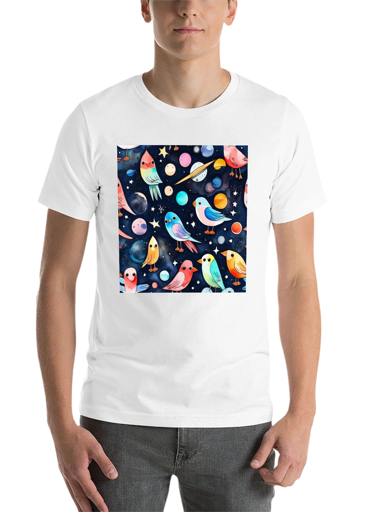 Black Space Bird T-Shirt view 14