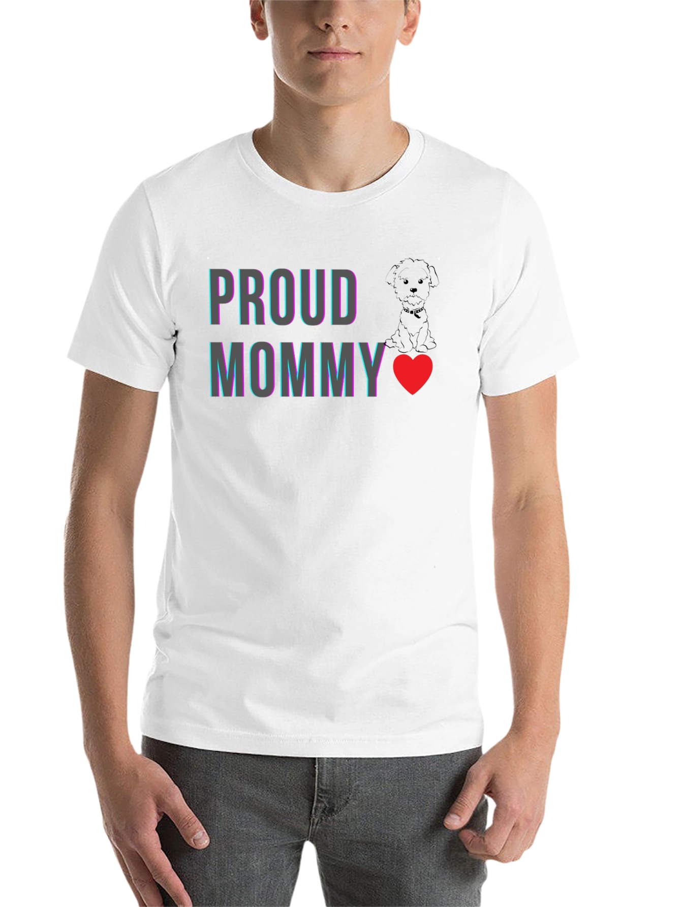 Black Proud Dog Mommy Graphic Tee view 14