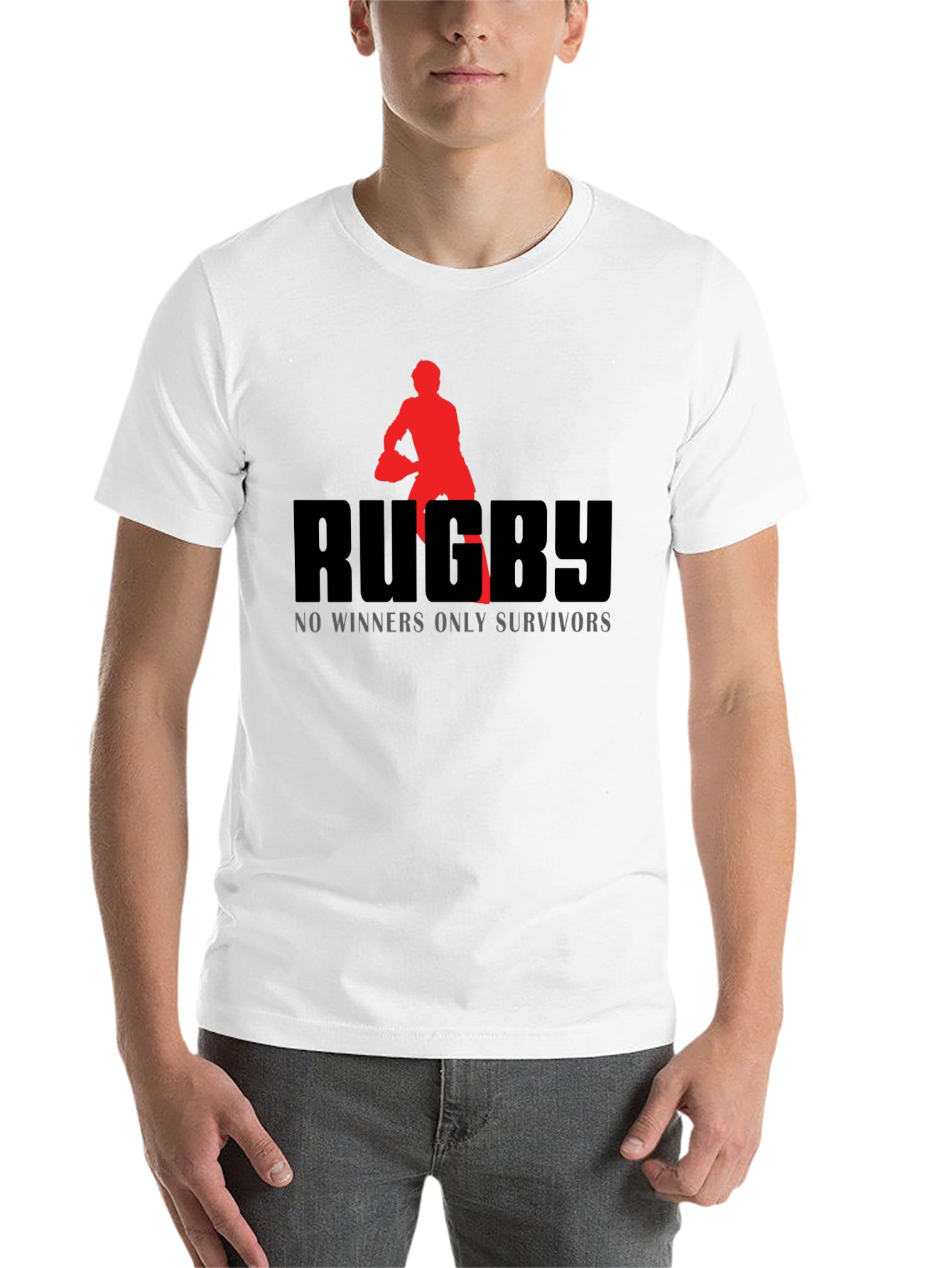 Black Rugby Survivor T-Shirt view 14
