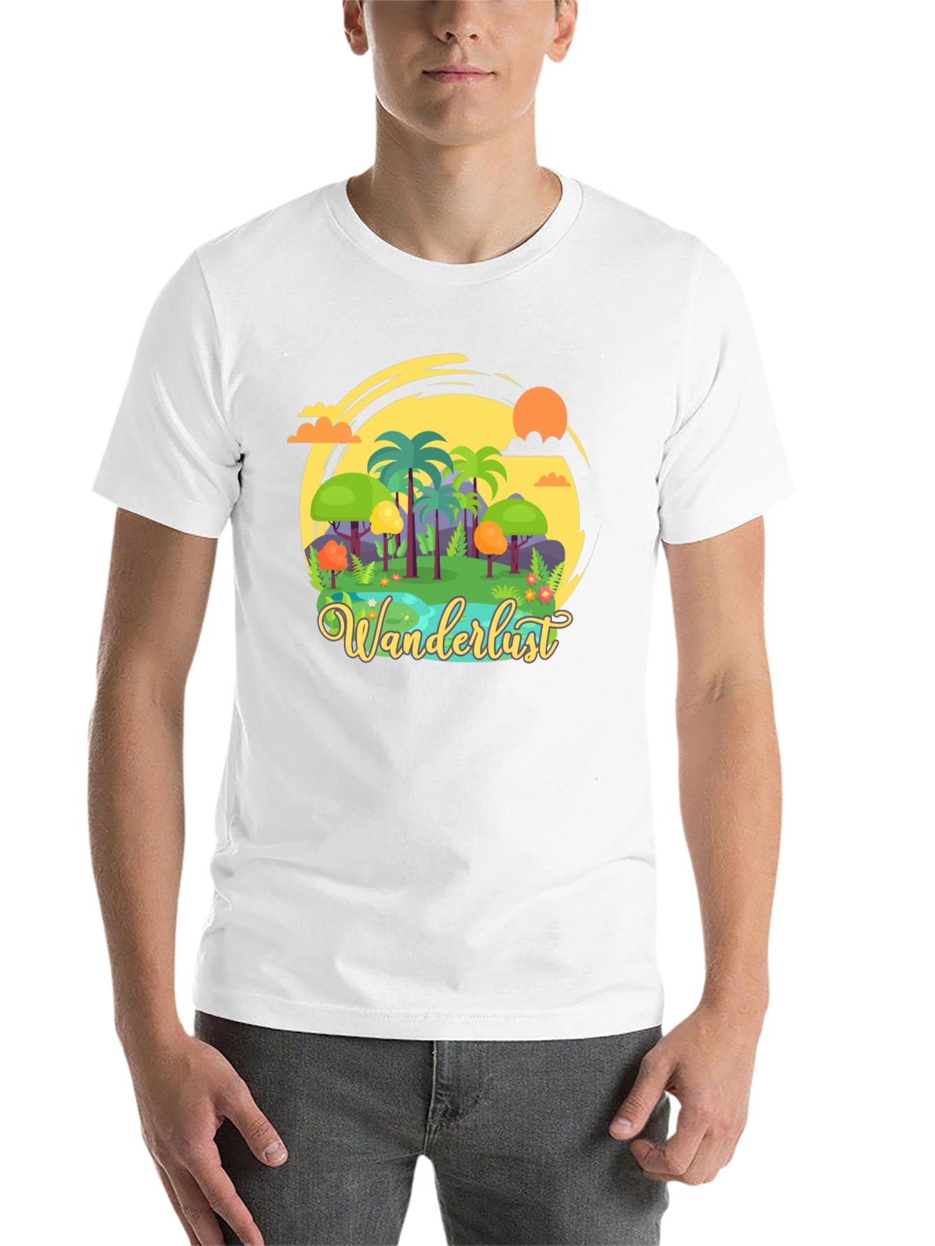 Black Wanderlust Graphic T-Shirt - Adventure Awaits! view 14