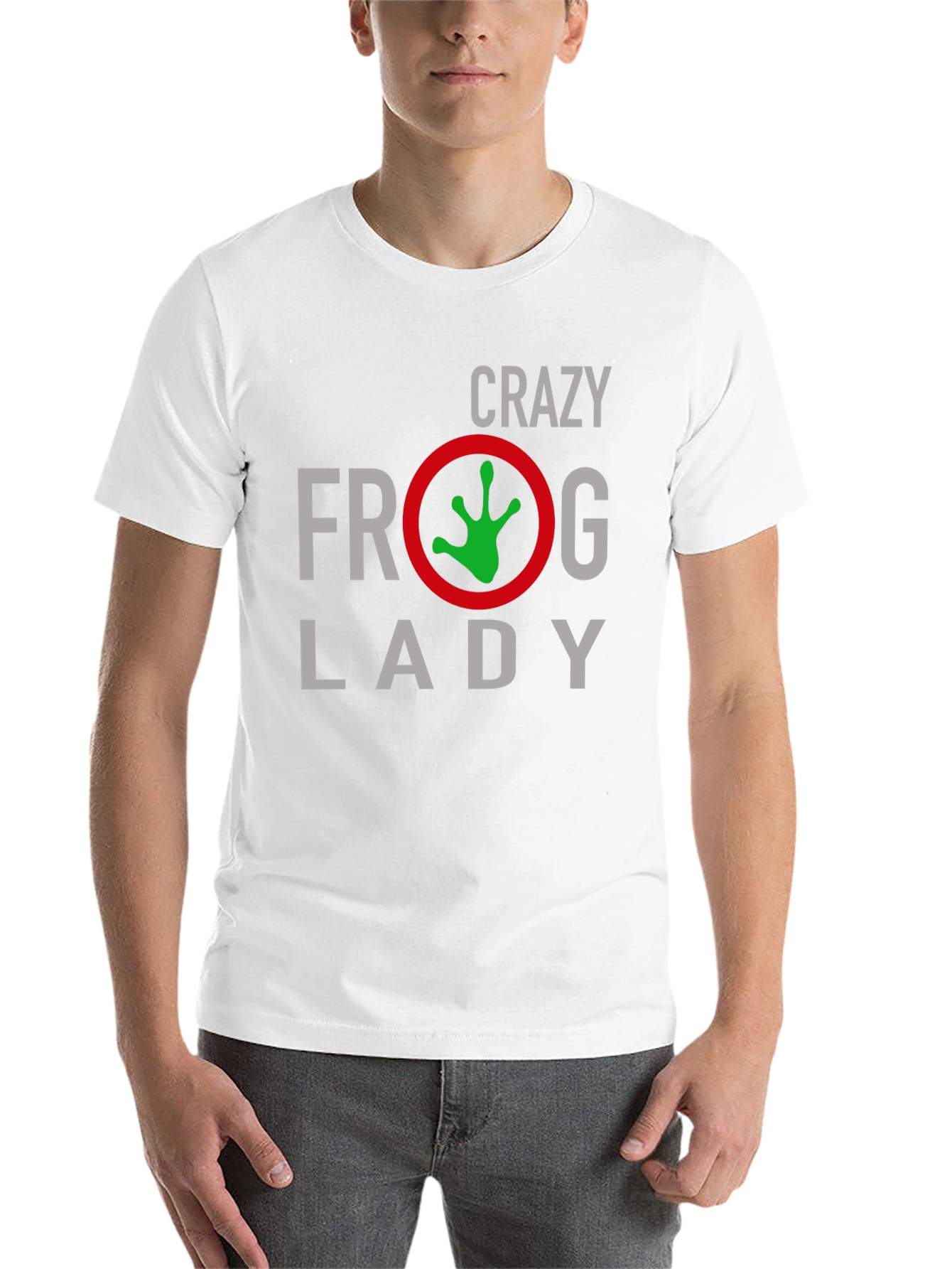 Black Crazy Frog Lady Graphic Tee - Black view 14