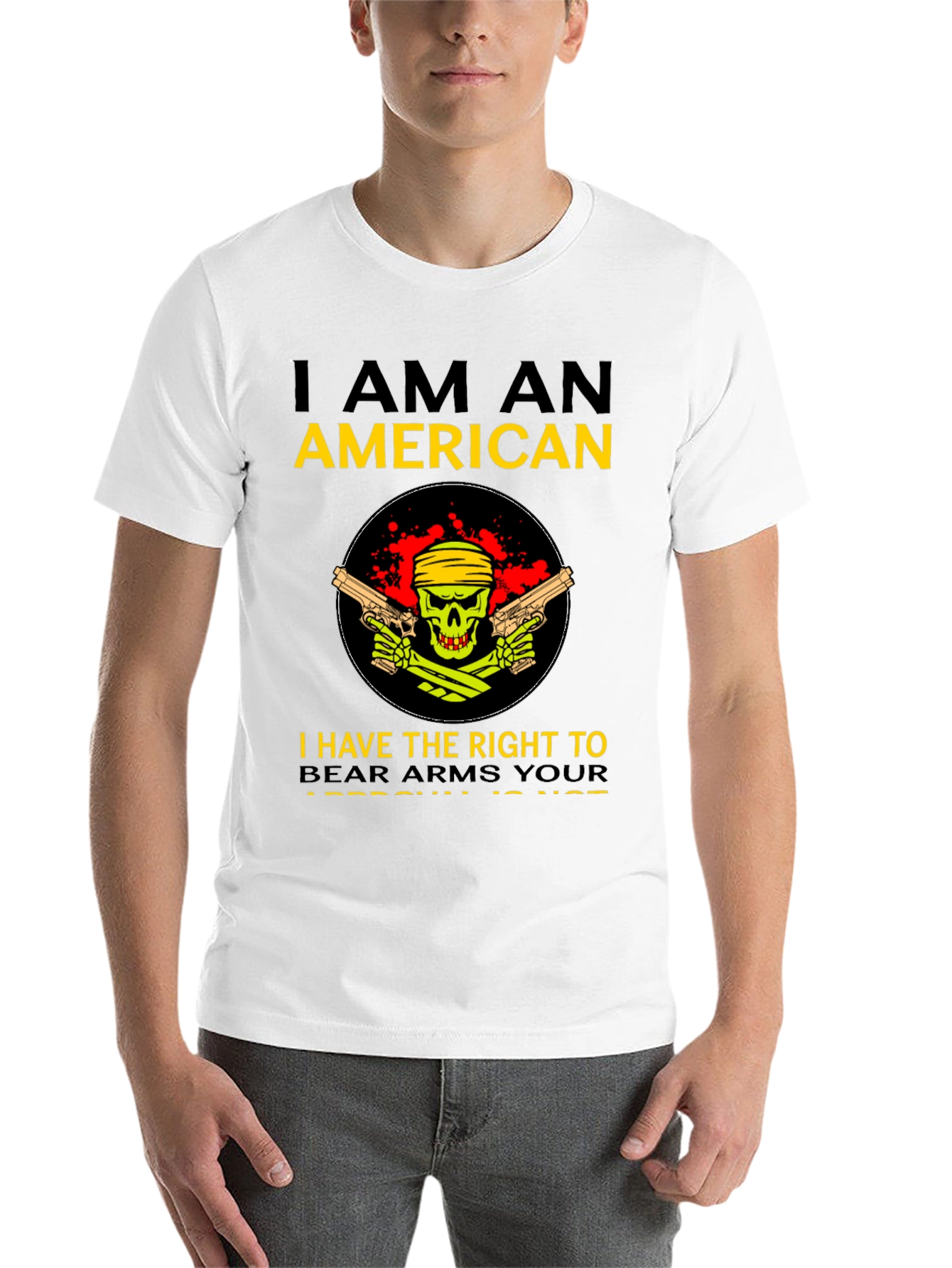 Black American Pride Graphic Tee - Right to Bear Arms view 14