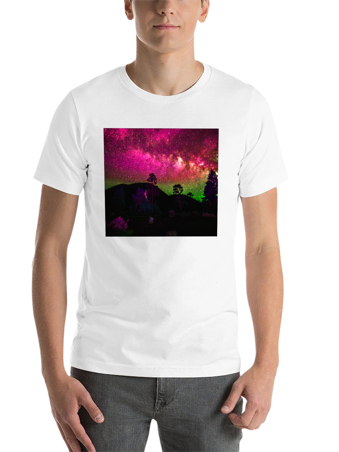 Night Sky Landscape Graphic Tee - 14
