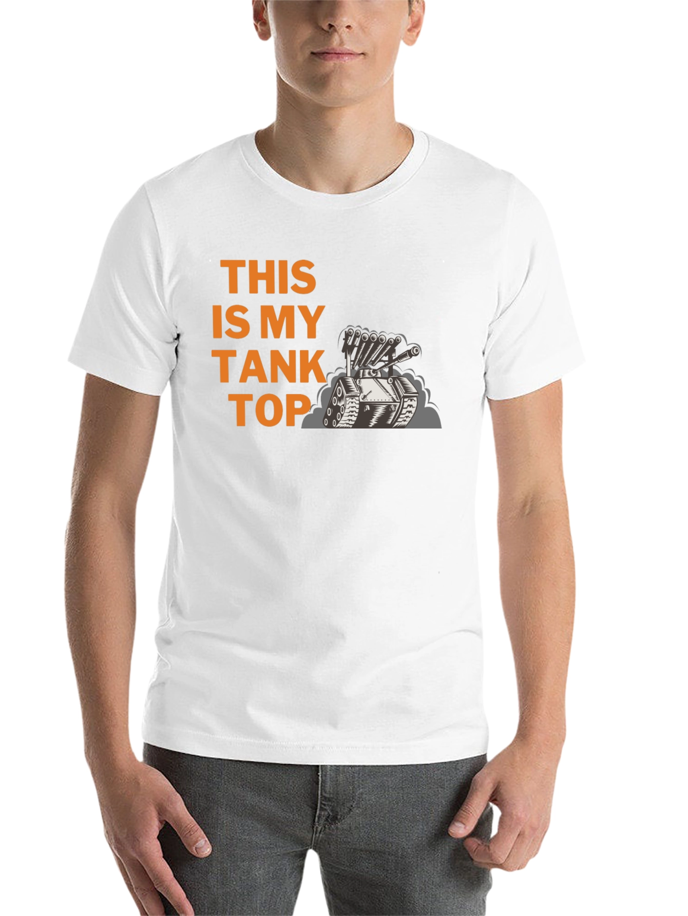 Black This Is My Tank Top Graphic T-Shirt view 14