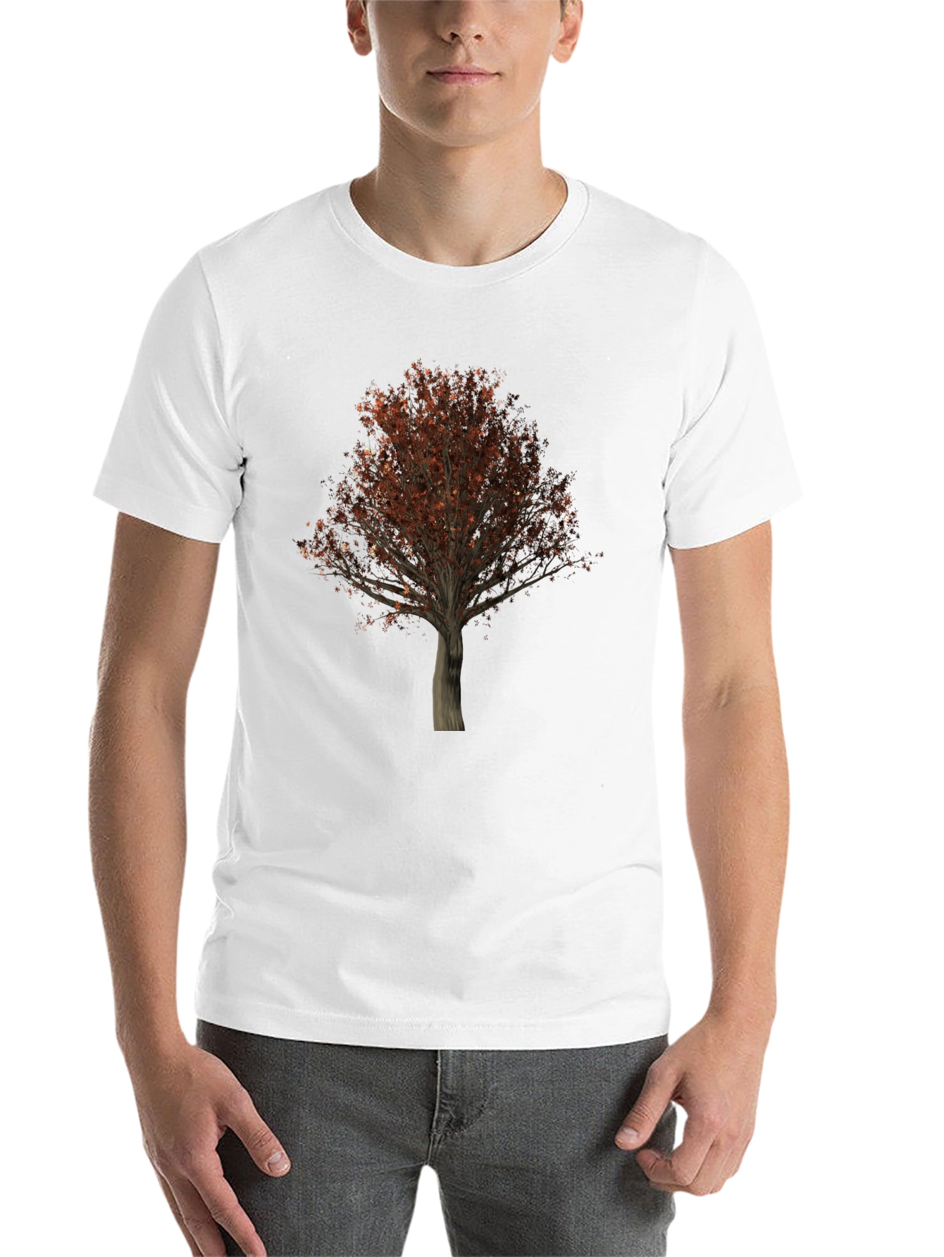 Black Tree Graphic Black T-Shirt - Nature Inspired Tee view 14