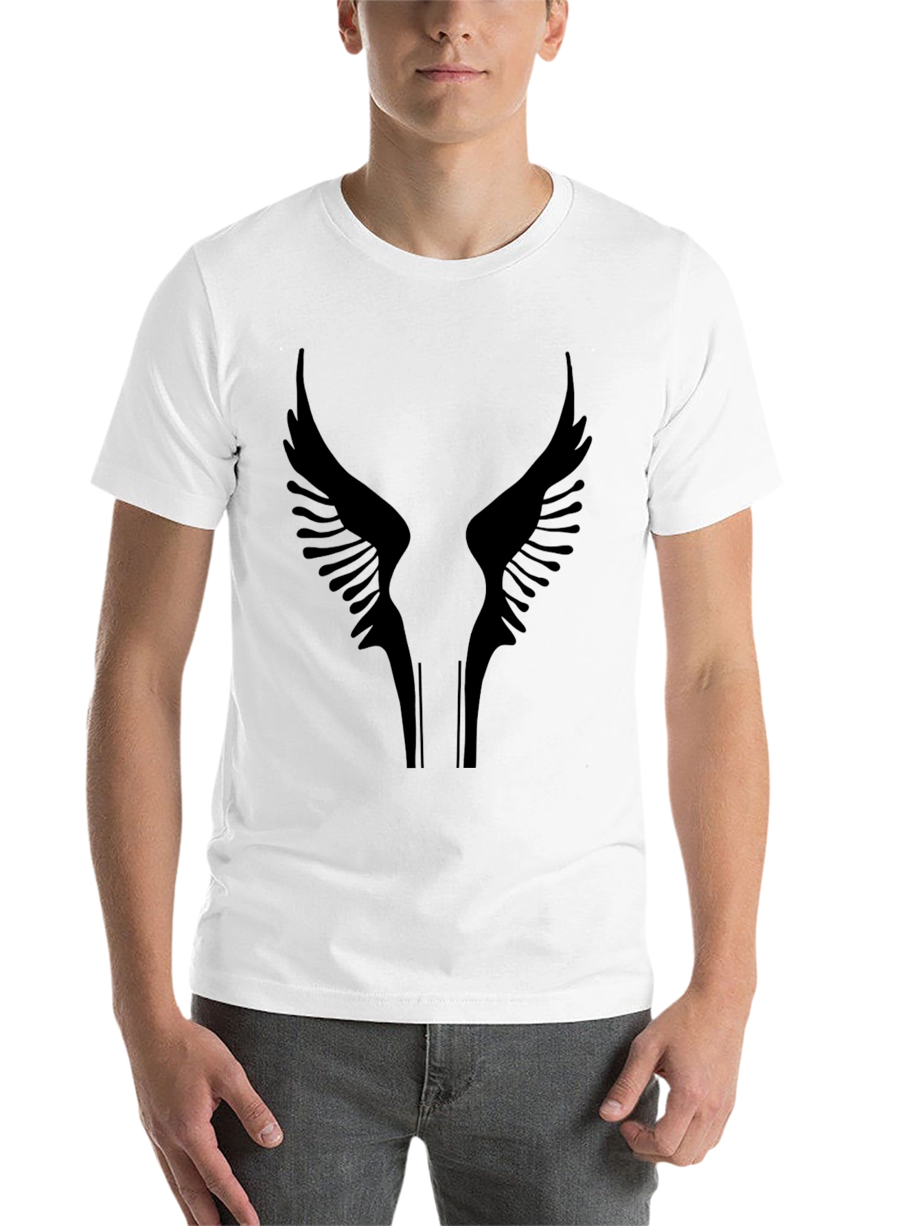 Black Black Wings Graphic Tee - Stylish and Unique Design view 14