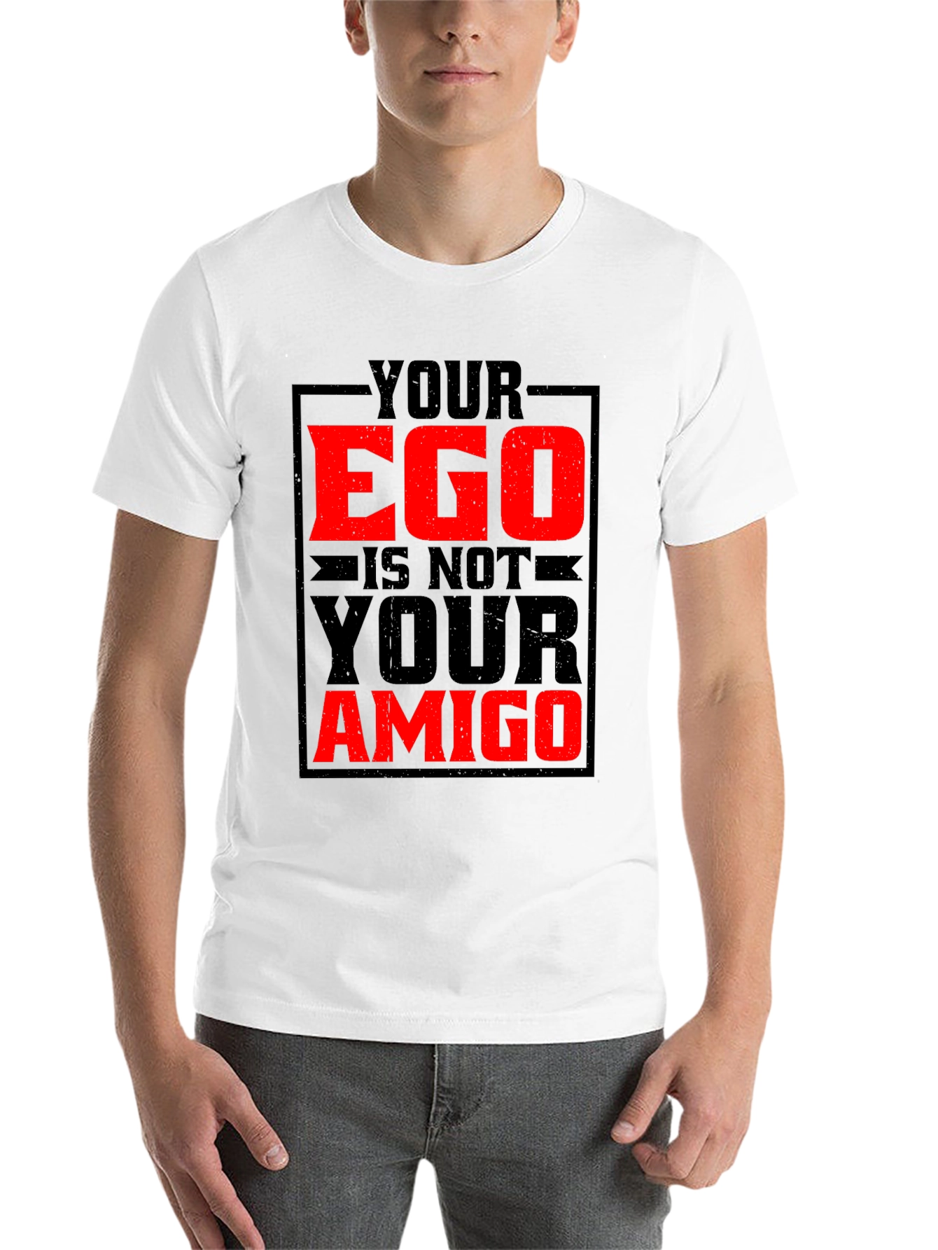 Black Your Ego Is Not Your Amigo Graphic Tee view 14