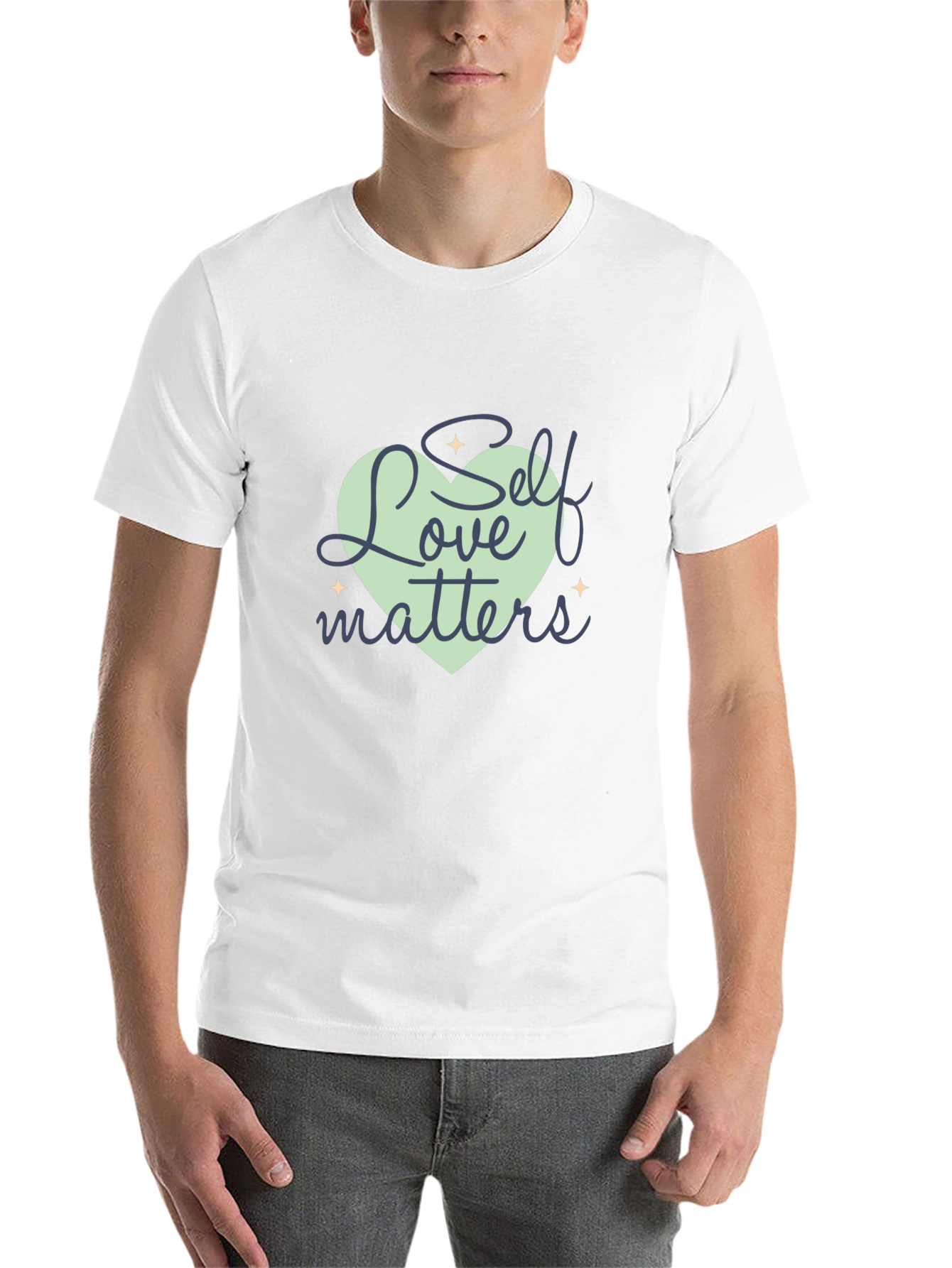 Black Self Love Matters Graphic Tee - Stylish Unisex T-Shirt view 14