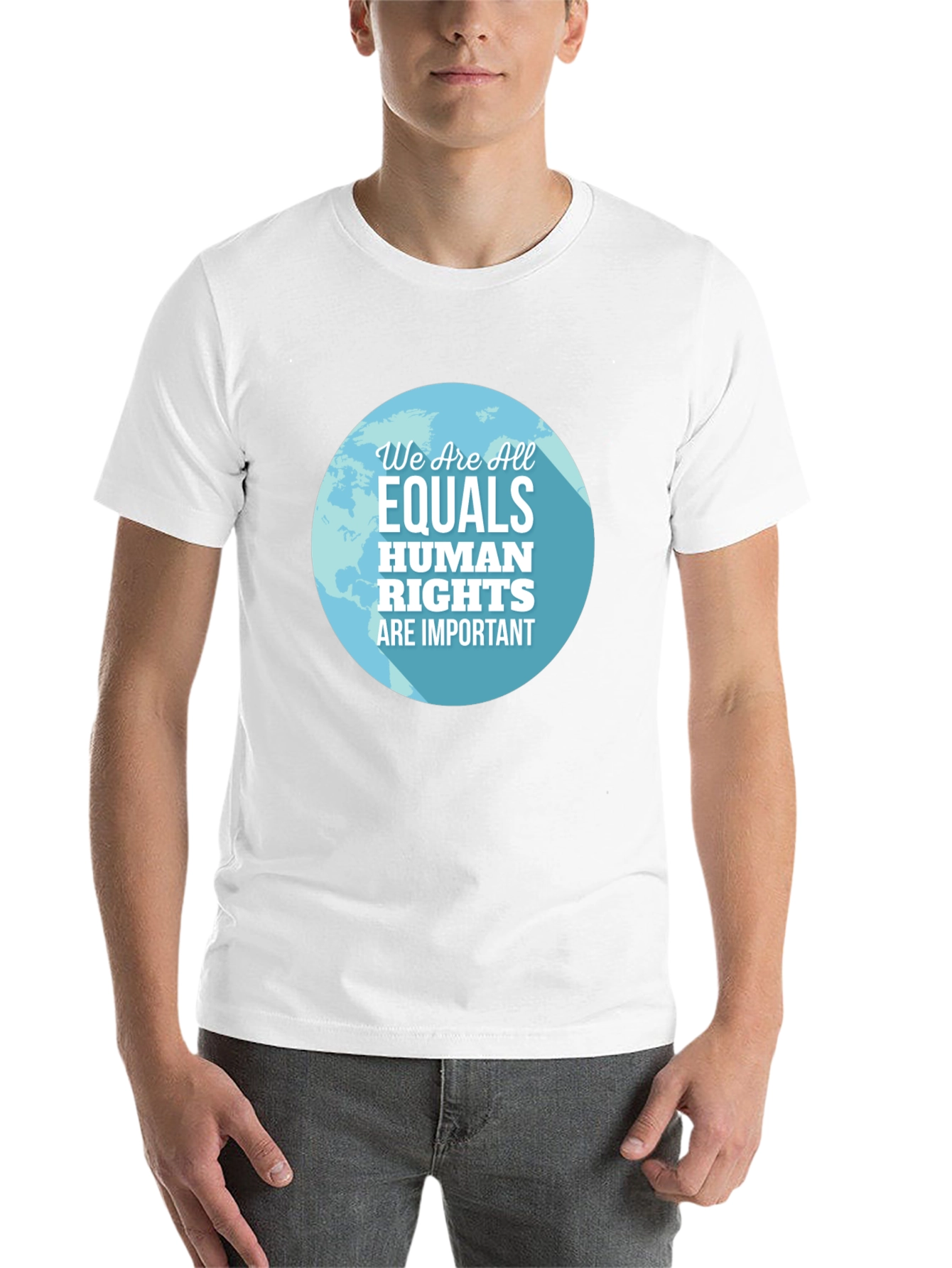 Black Equality Human Rights Graphic Tee - Black view 14