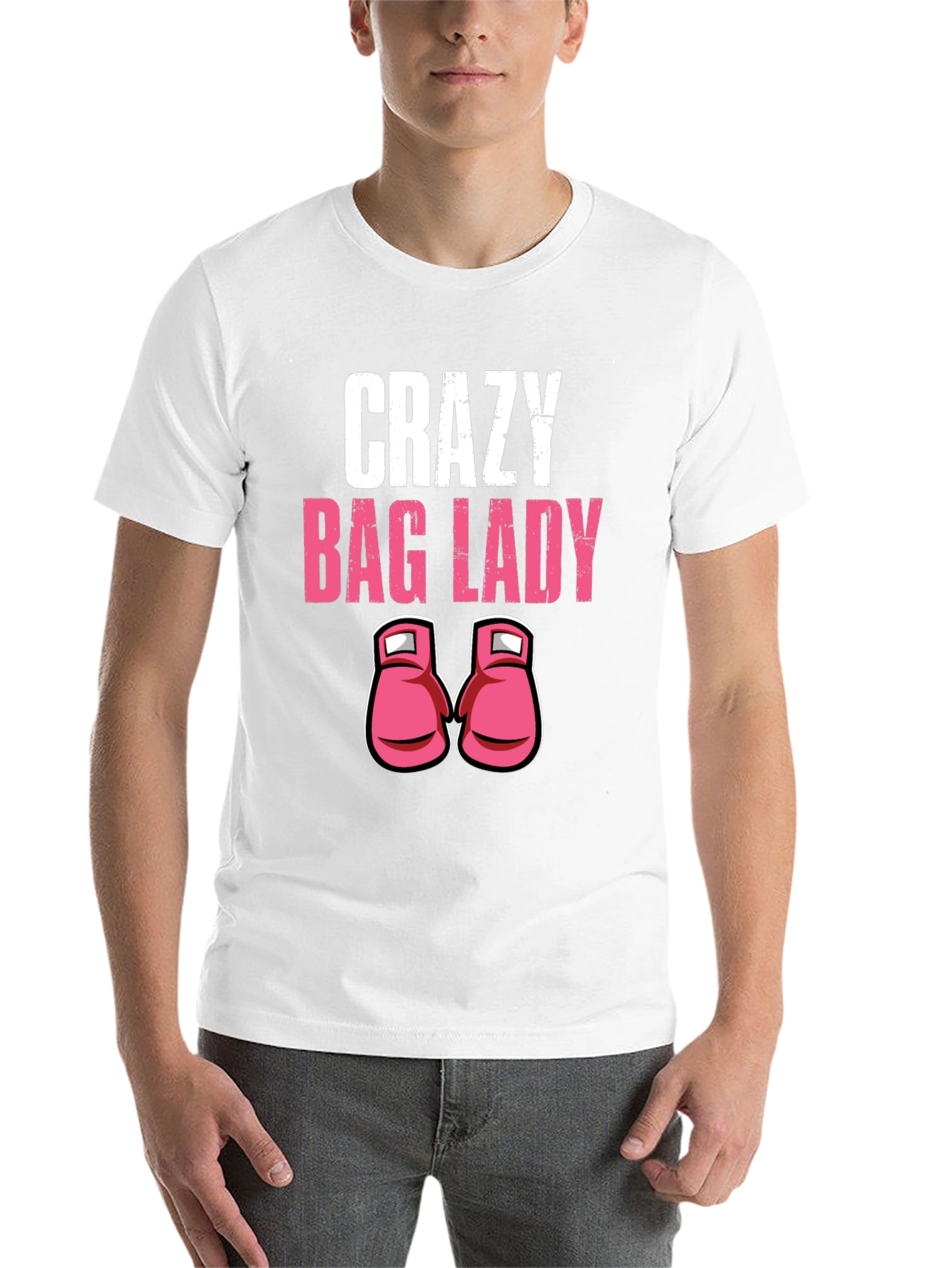 Black Crazy Bag Lady T-Shirt view 14