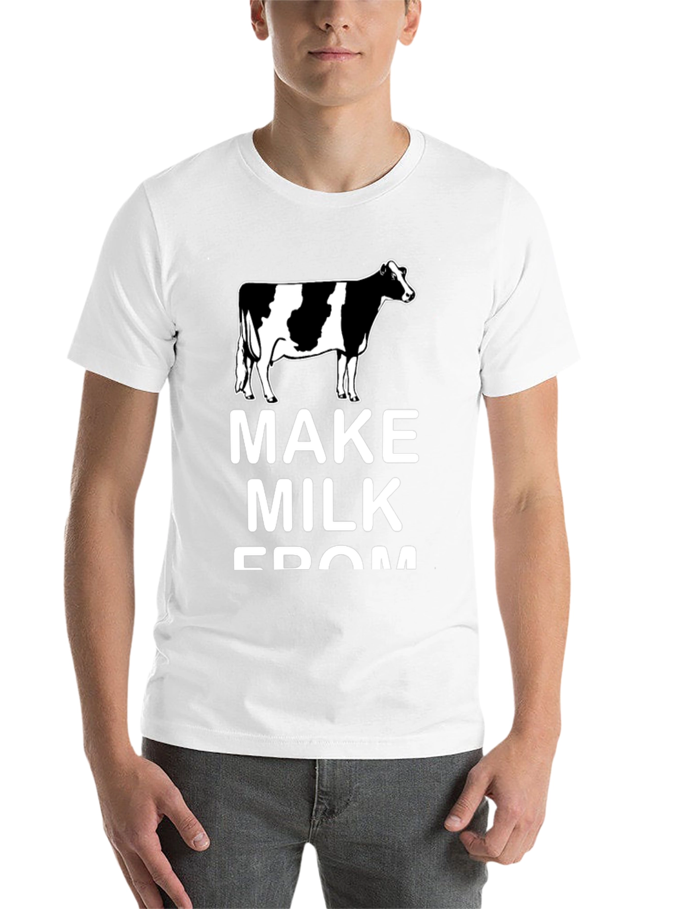 Black Make Milk From Cows Black Tee view 14