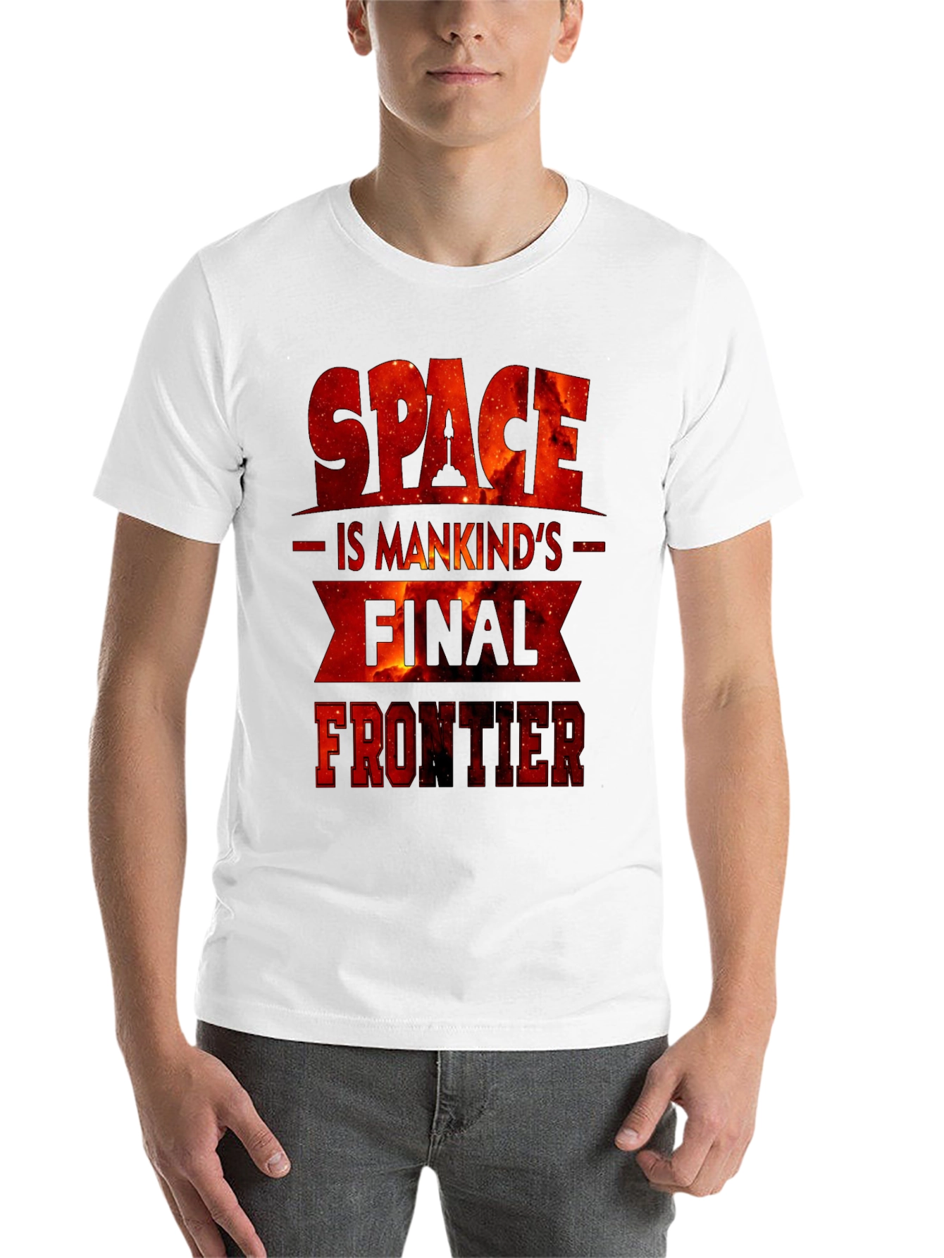 Black Space is Mankind's Final Frontier Graphic Tee view 14